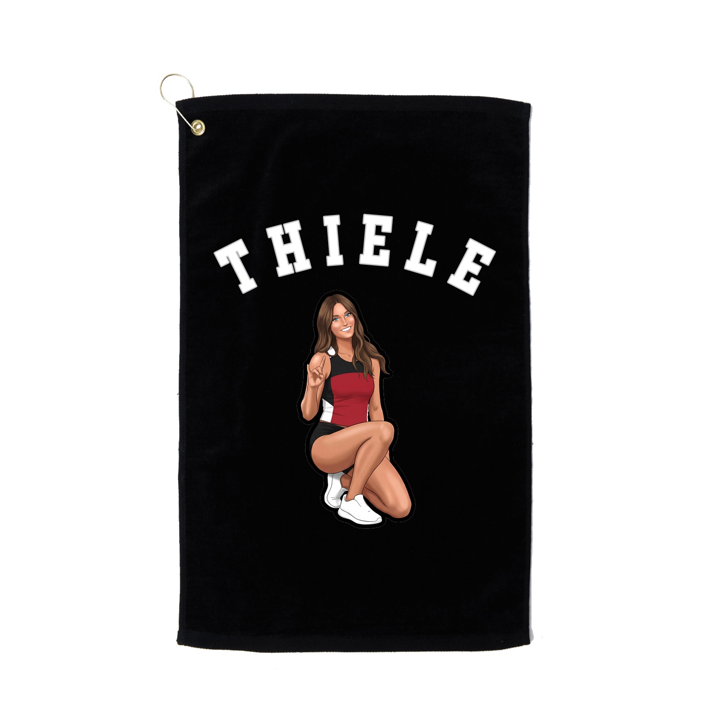 Golf Towel — Shirsey Arch in Black