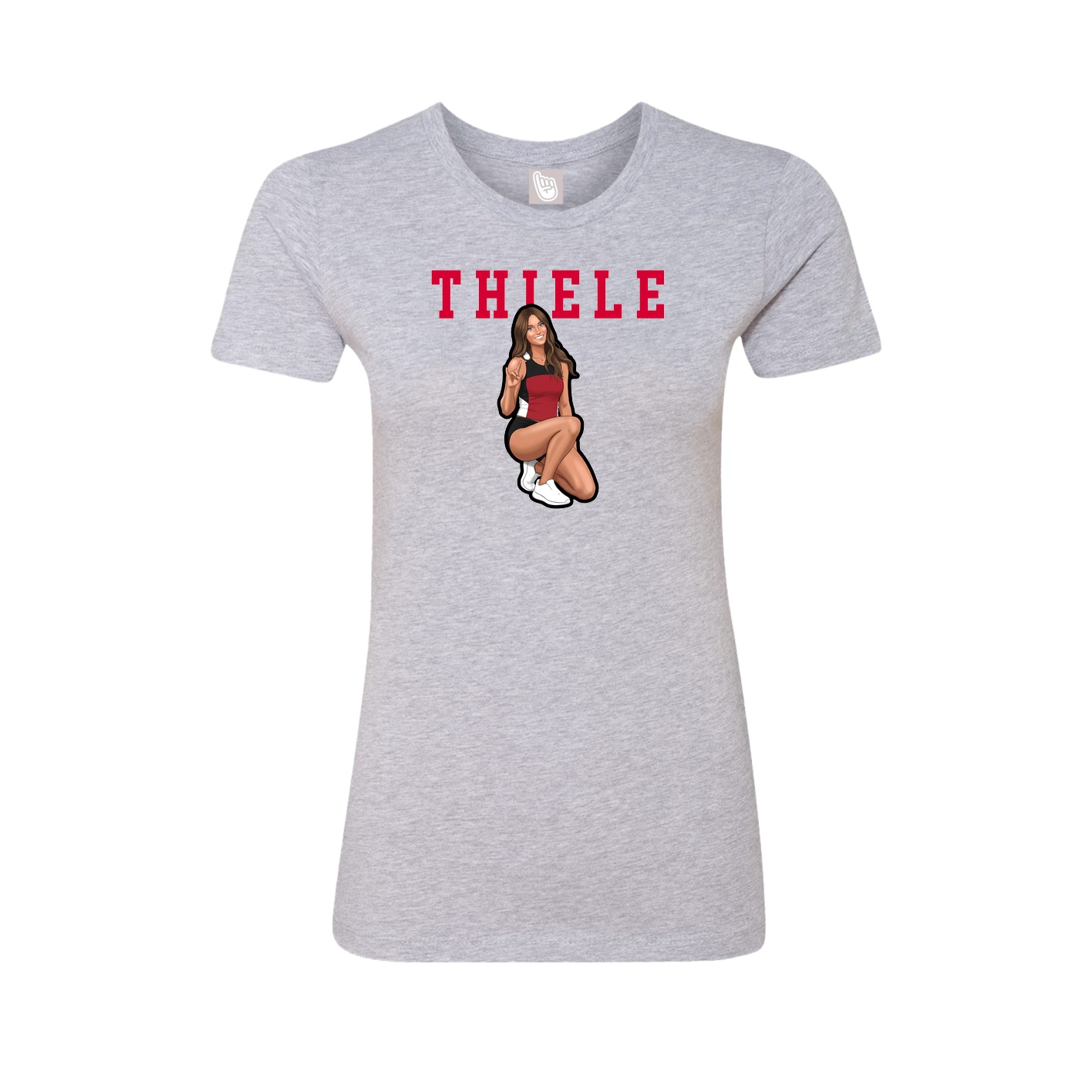 Fitted Women's Tee — Shirsey in Grey