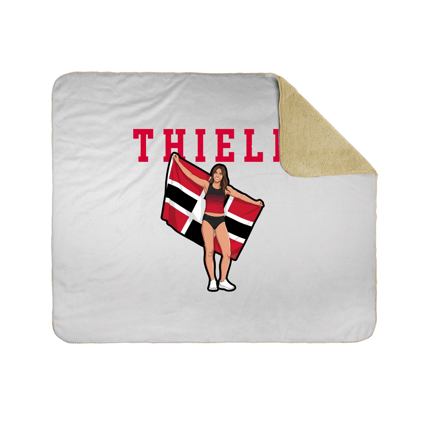 Throw Blanket — Shirsey in White