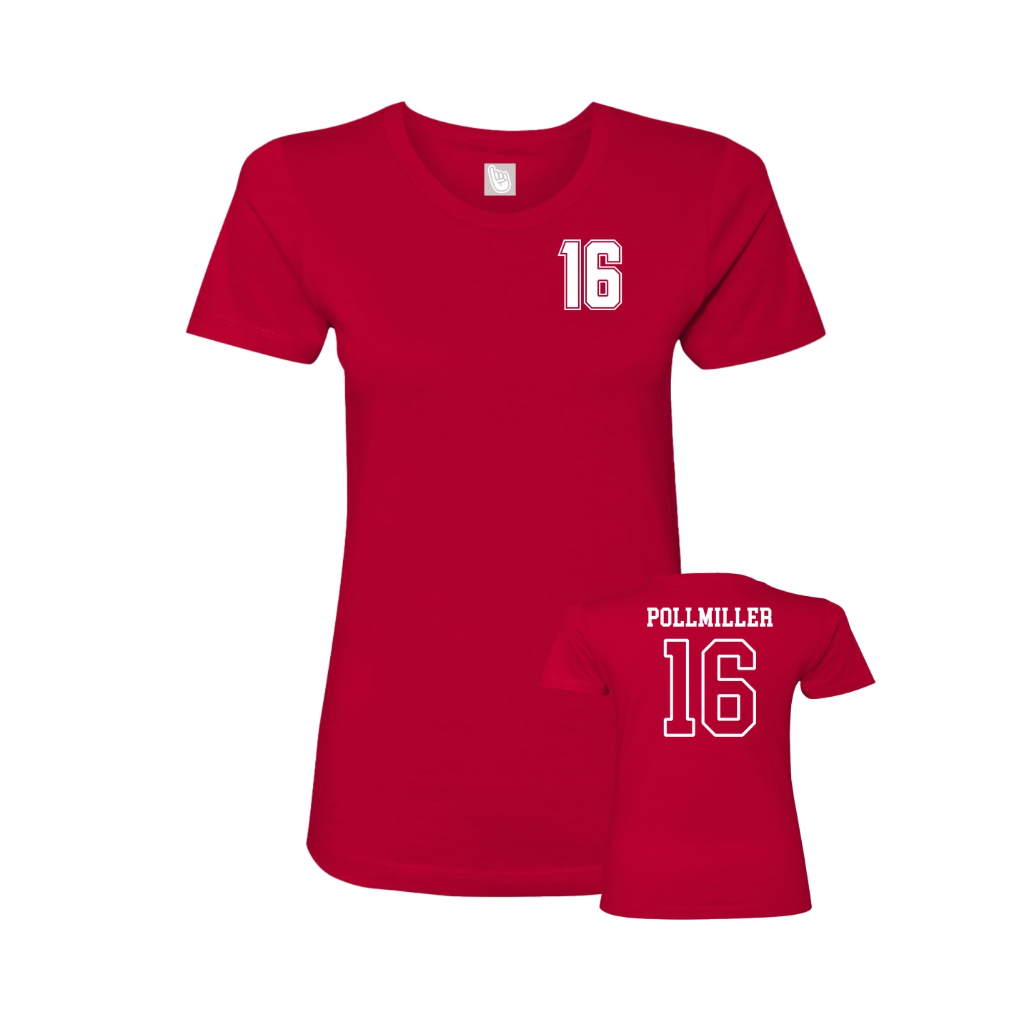Womens Tee — Chest Back in Red