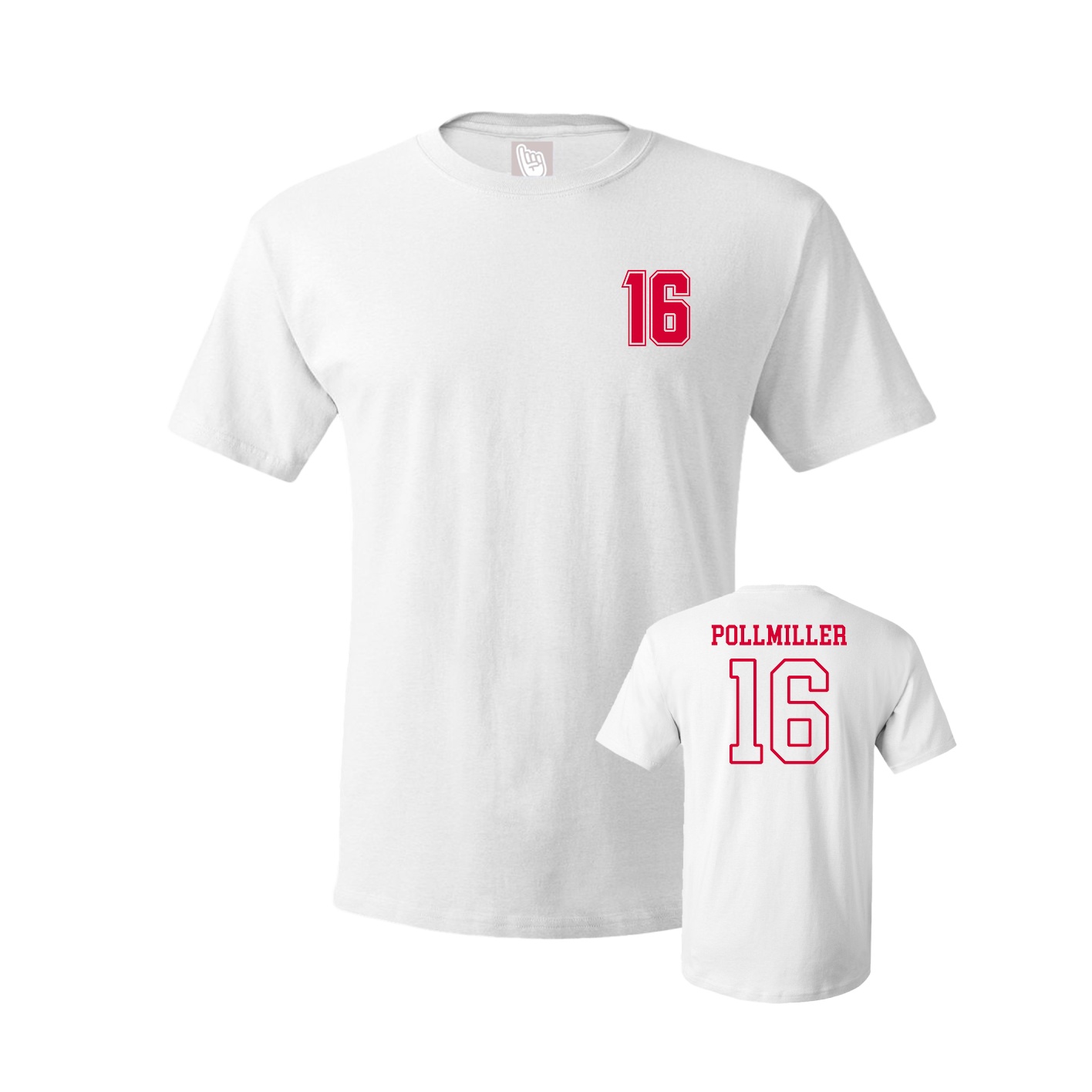 Youth Tee — Chest Back in White