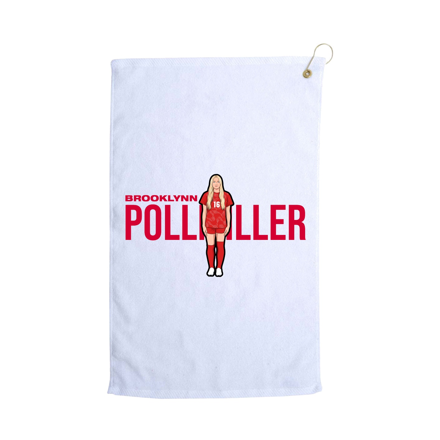 Golf Towel — Player Name in White