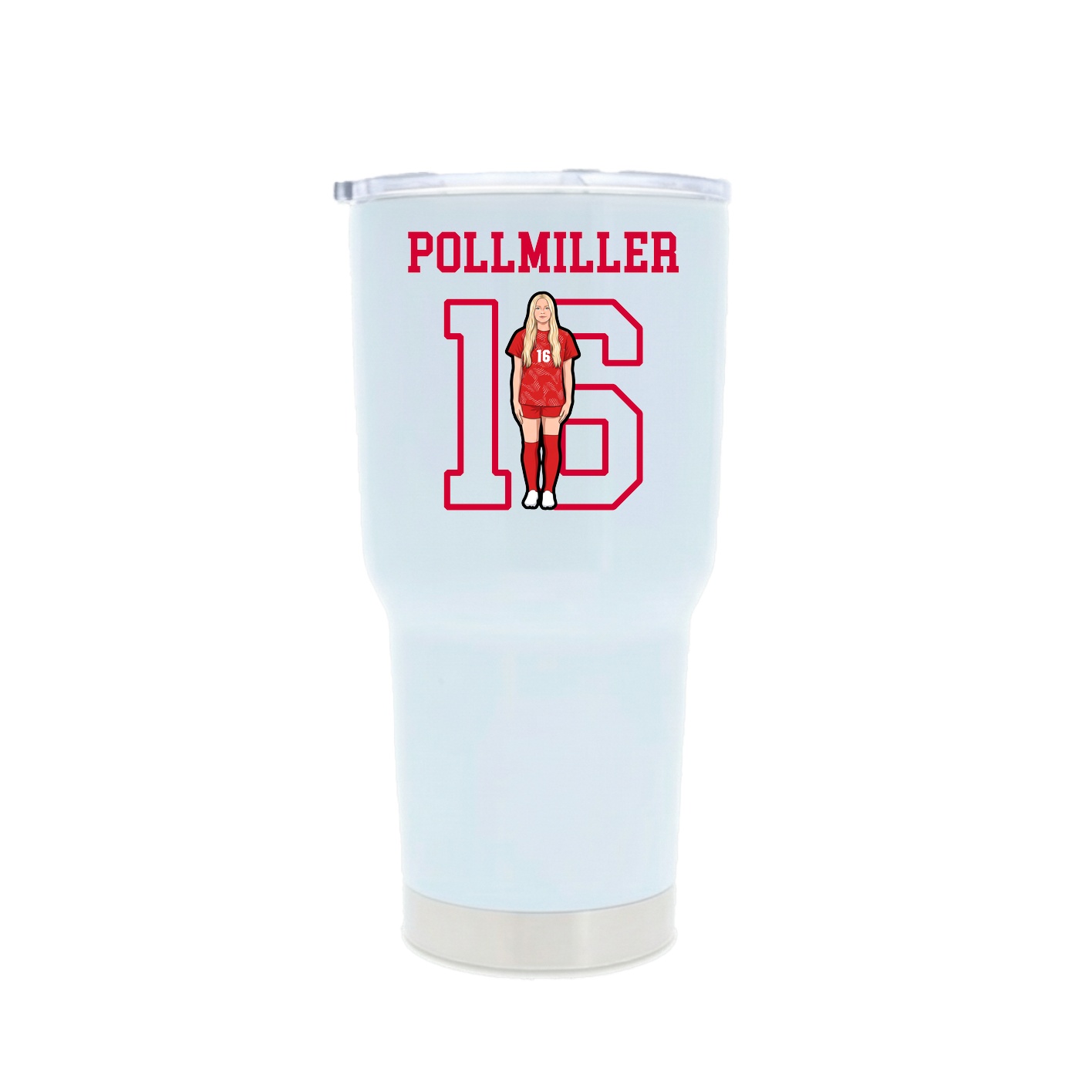 30oz Stainless Steel Tumbler — Shirsey in White