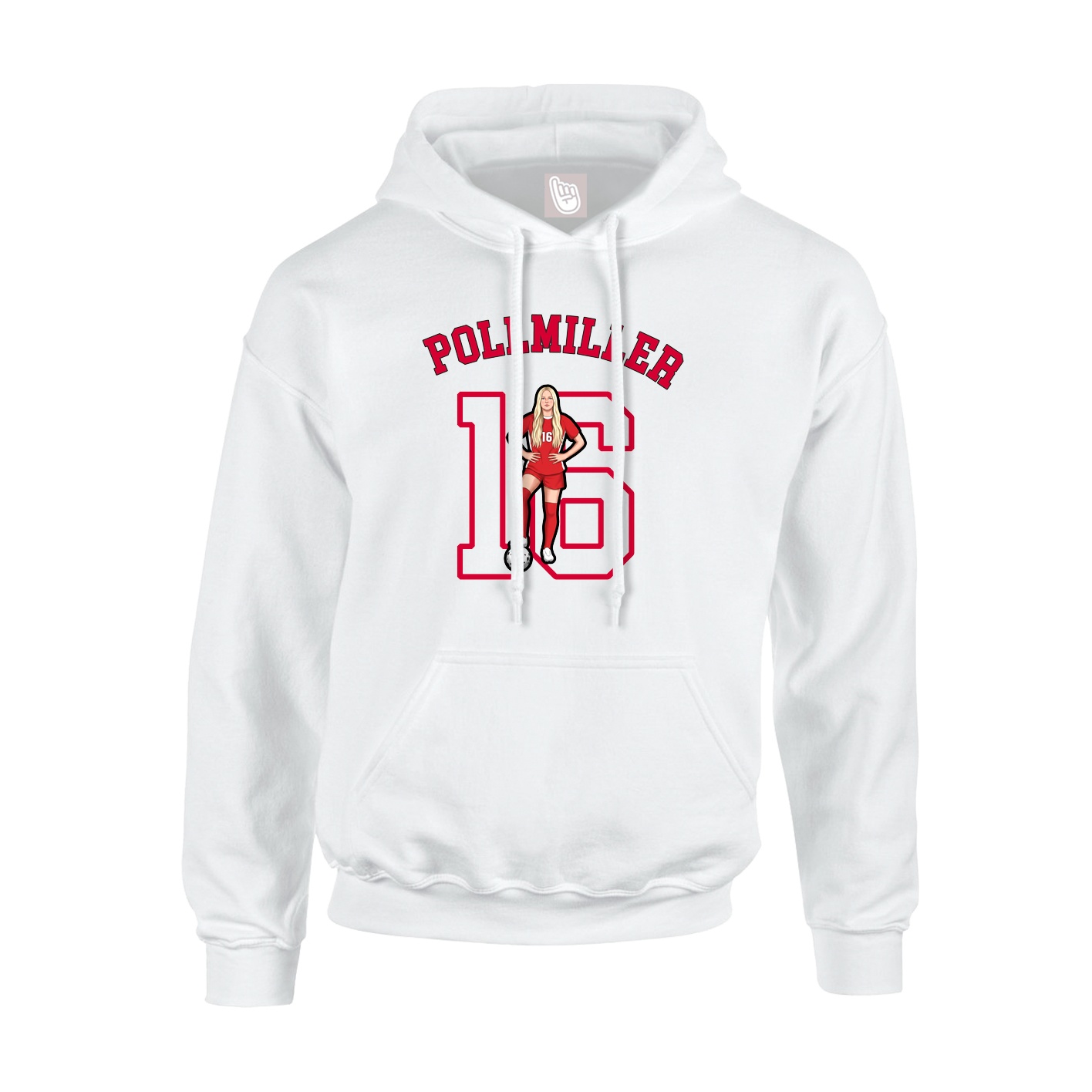Hoodie — Shirsey Arch in White