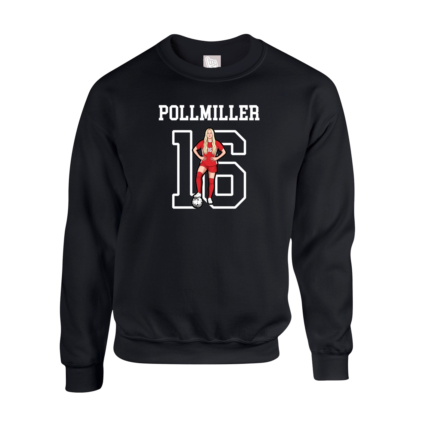 Fleece Crew — Shirsey in Black