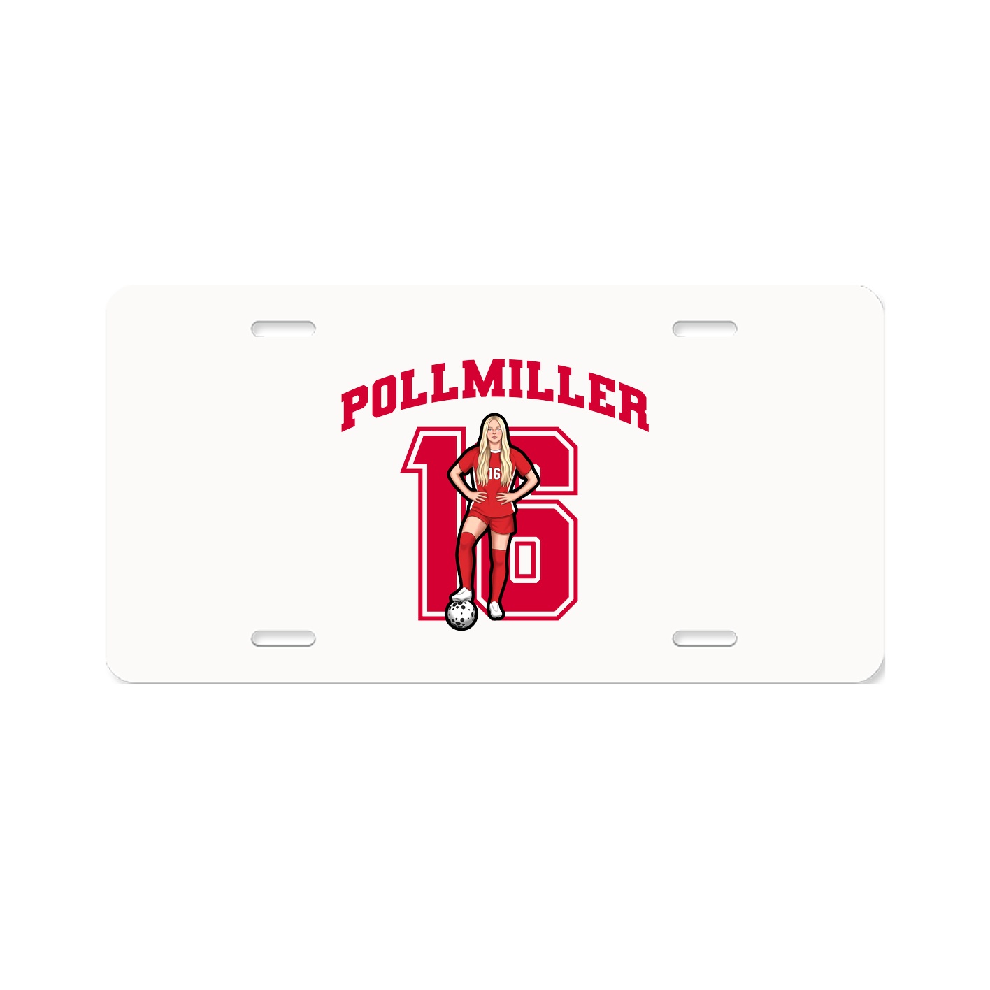 License Plate — Number in Classic