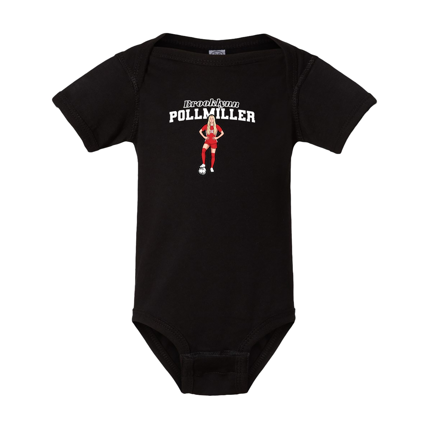Baby Onesie — Name Arch in Black