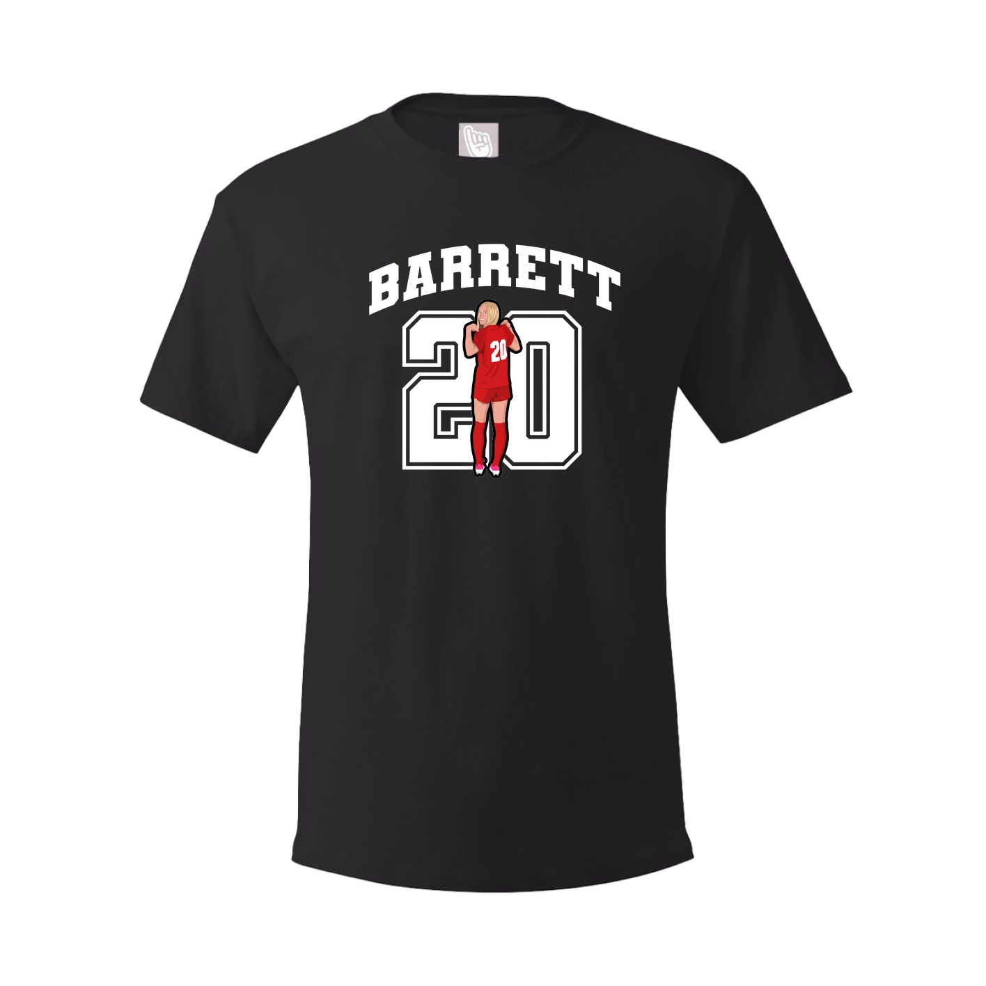 Youth Tee — Number in Black
