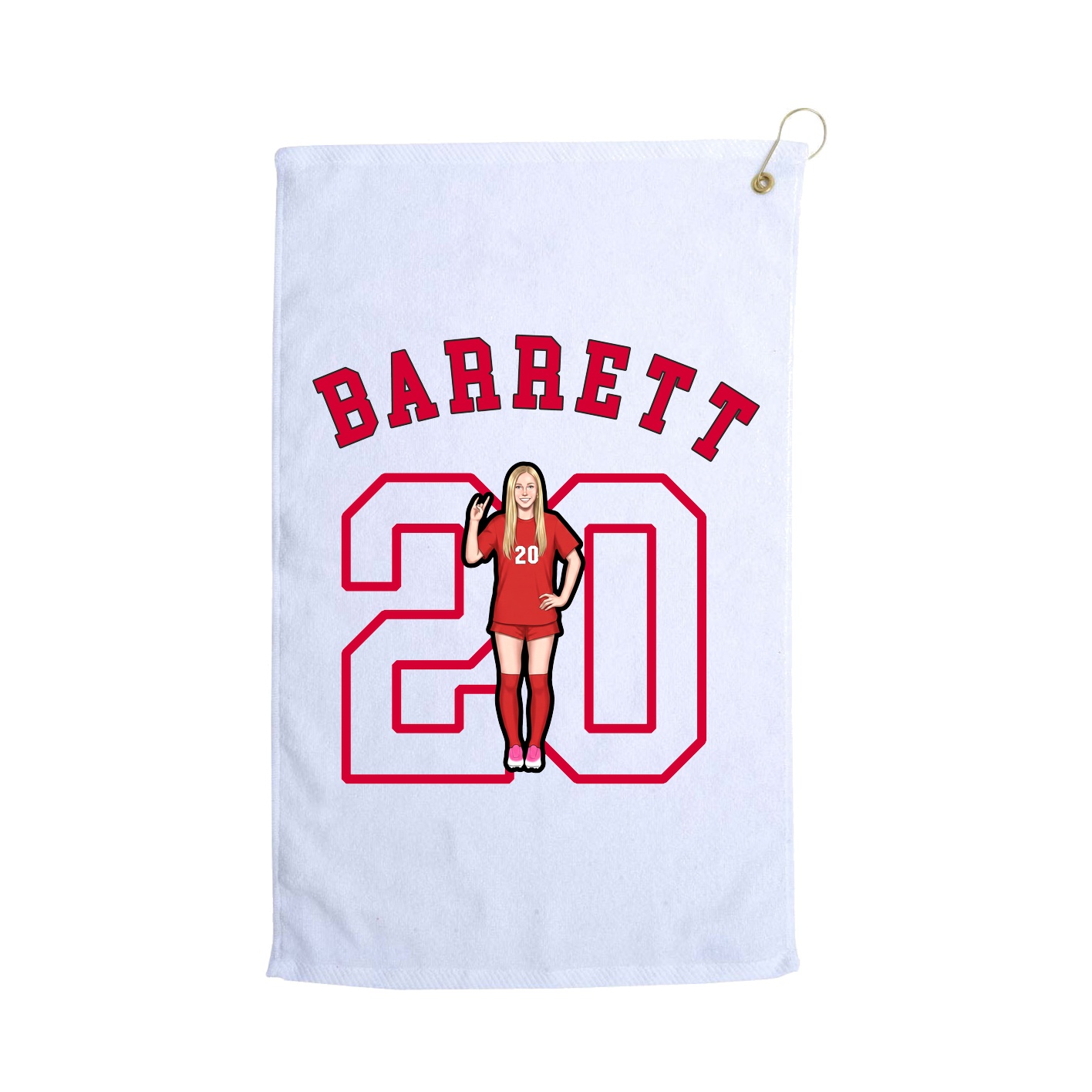 Golf Towel — Shirsey Arch in White
