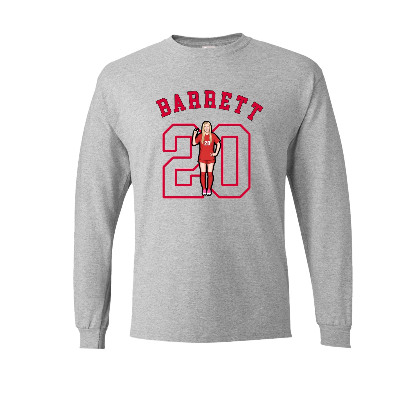 Long Sleeve Tee — Shirsey Arch in Grey