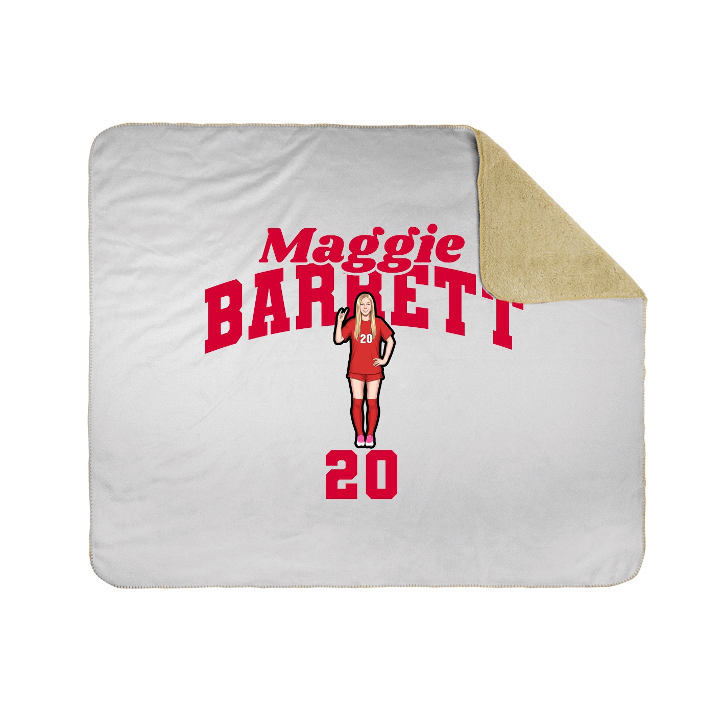 Throw Blanket — Signature Arch in White