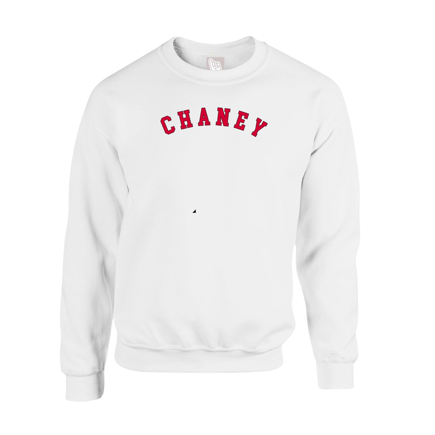 Fleece Crew — Shirsey Arch in White