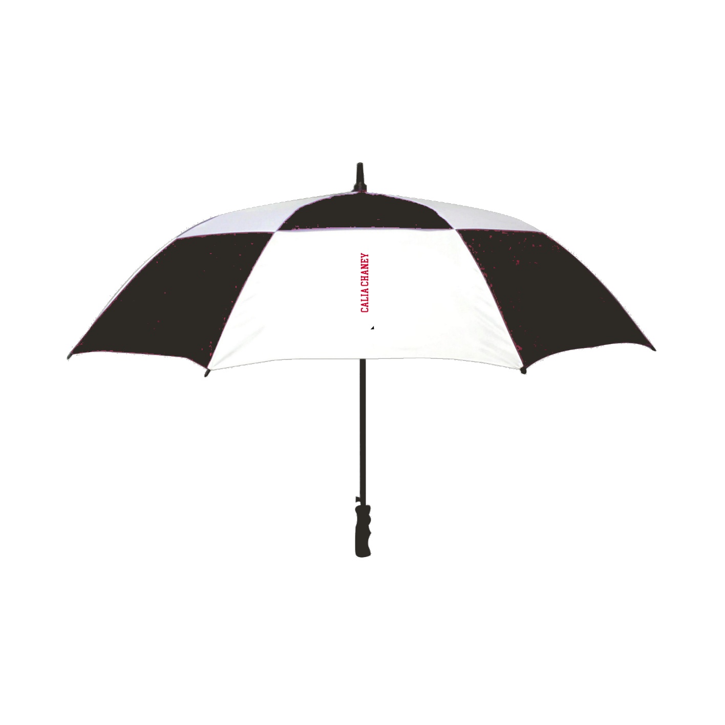Golf Umbrella — Name Vertical in Black