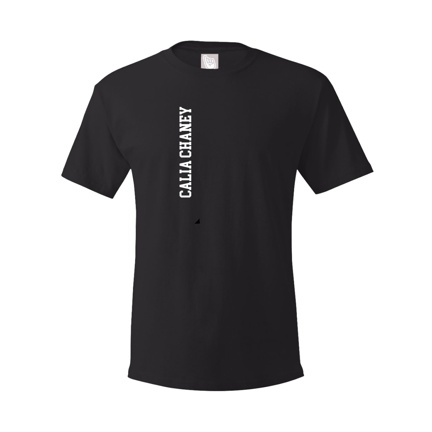 Tee — Name Vertical in Black