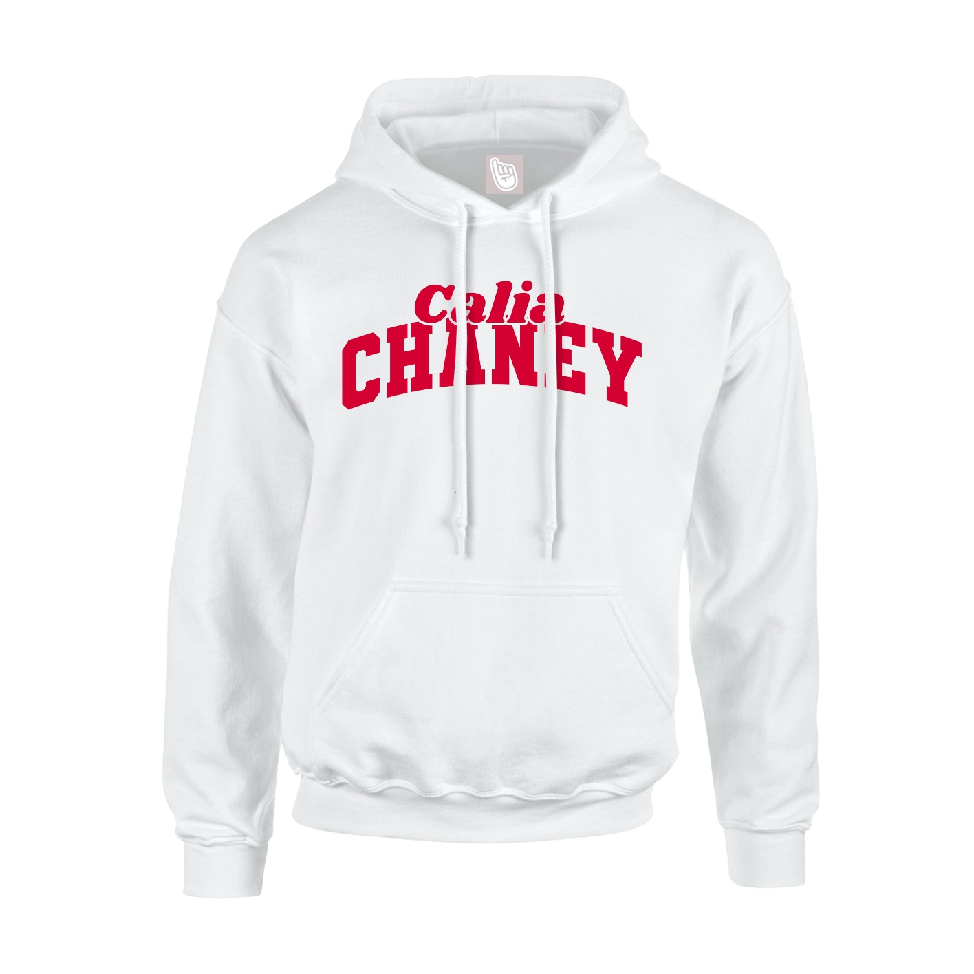 Hoodie — Signature Arch in White