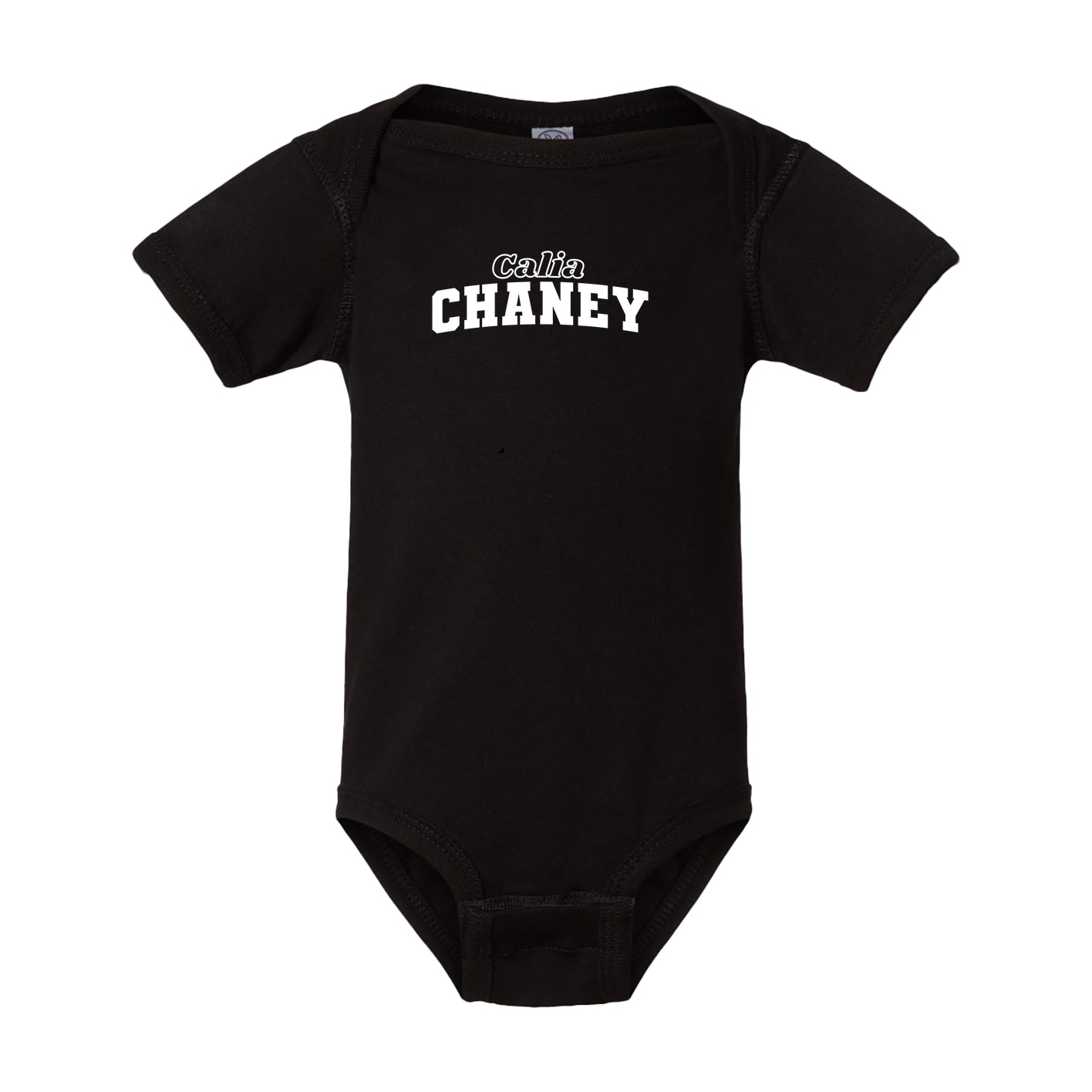 Baby Onesie — Name Arch in Black