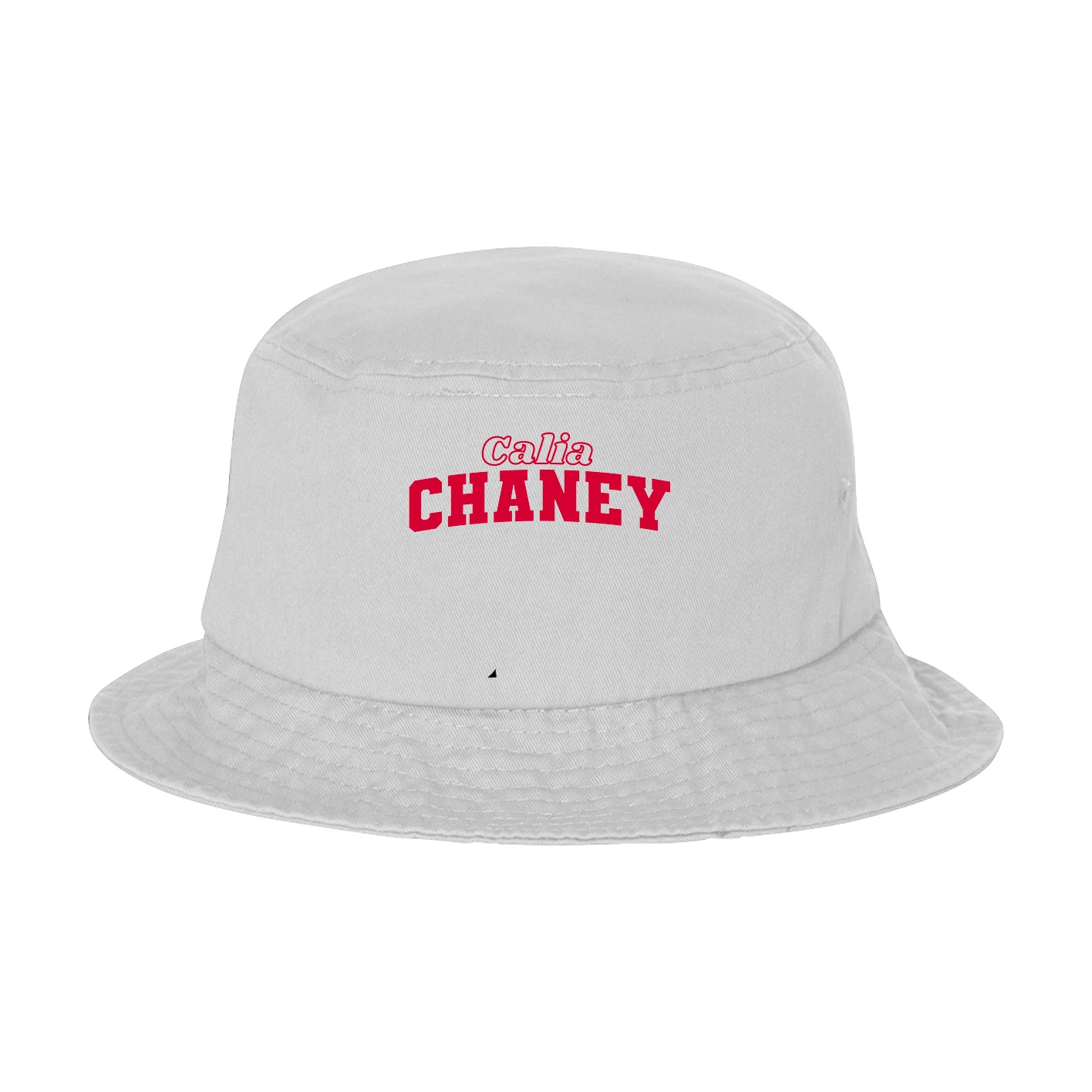 Bucket Cap — Name Arch in White