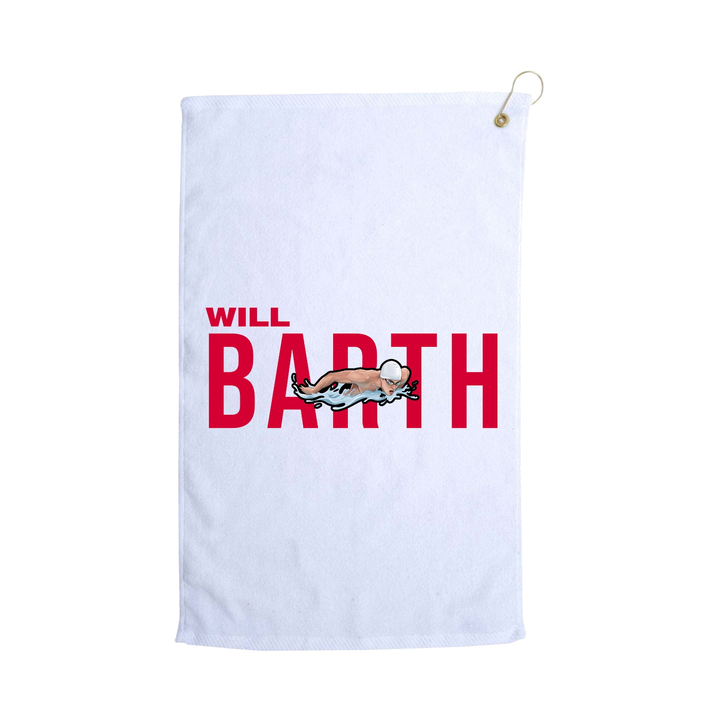 Golf Towel — Player Name in White