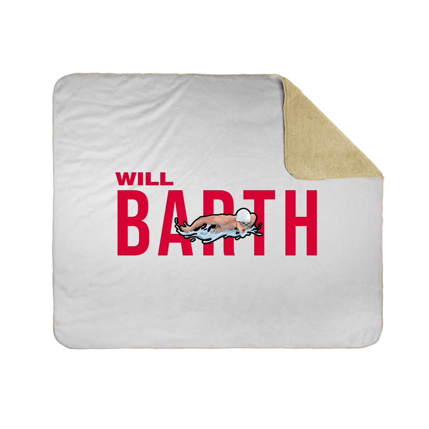 Throw Blanket — Player Name in White