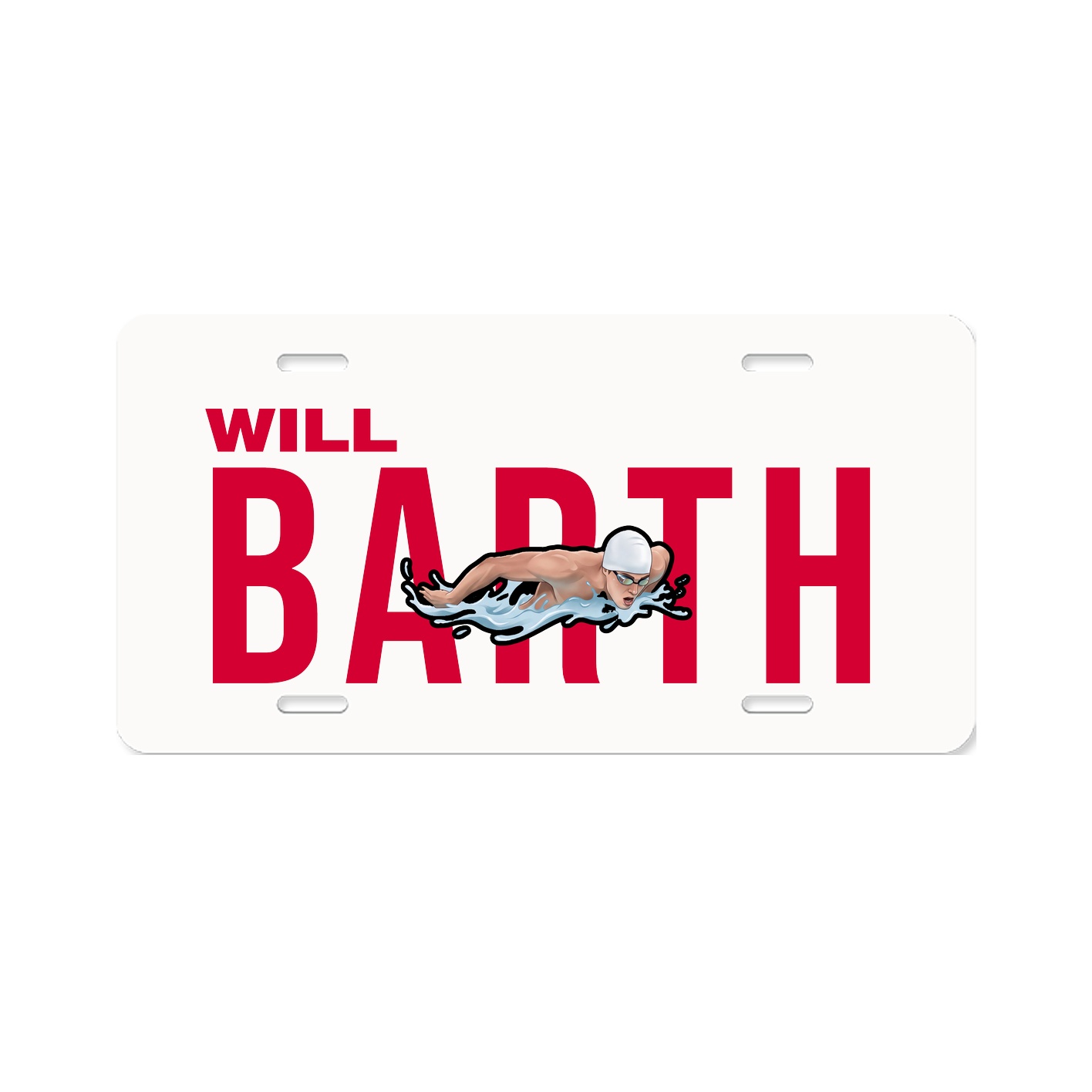 License Plate — Player Name in Classic