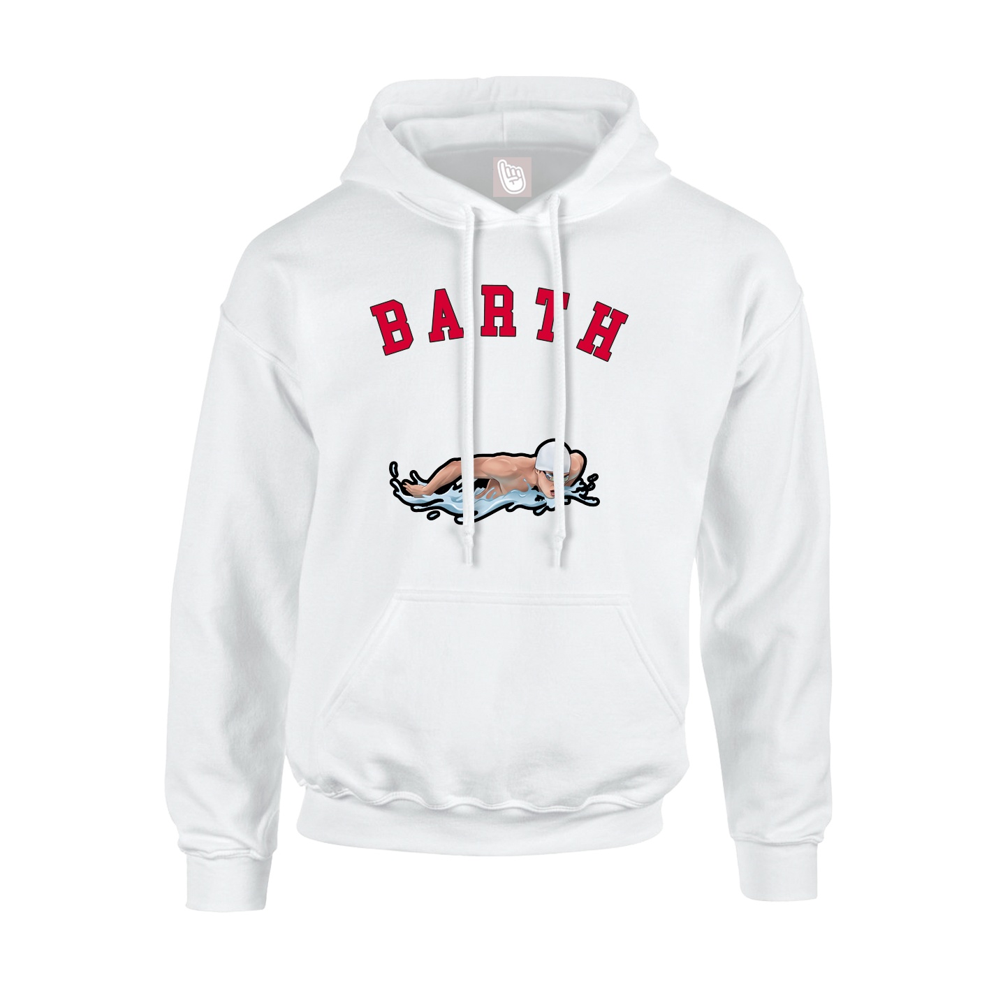 Youth Hoodie — Shirsey Arch in White