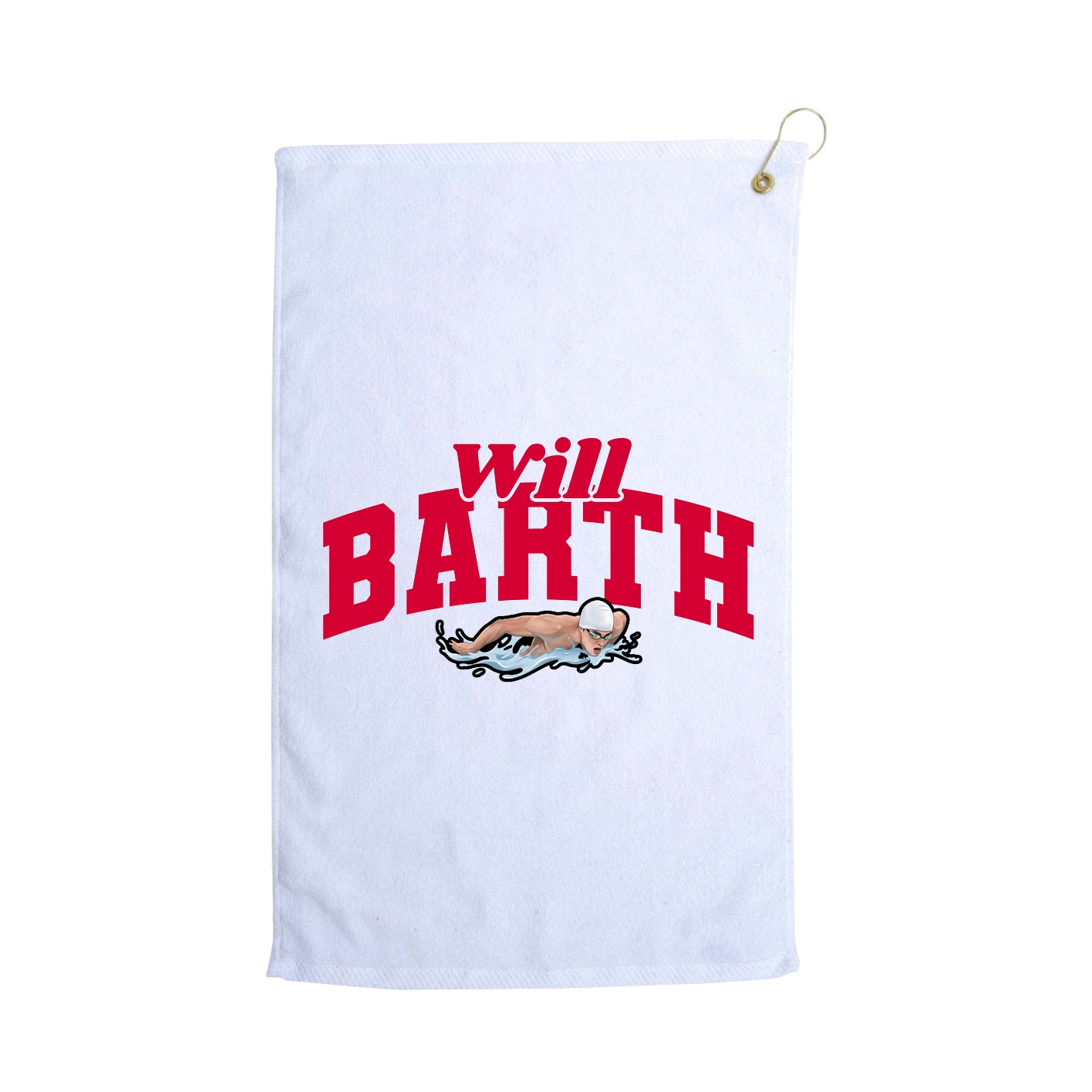 Golf Towel — Signature Arch in White