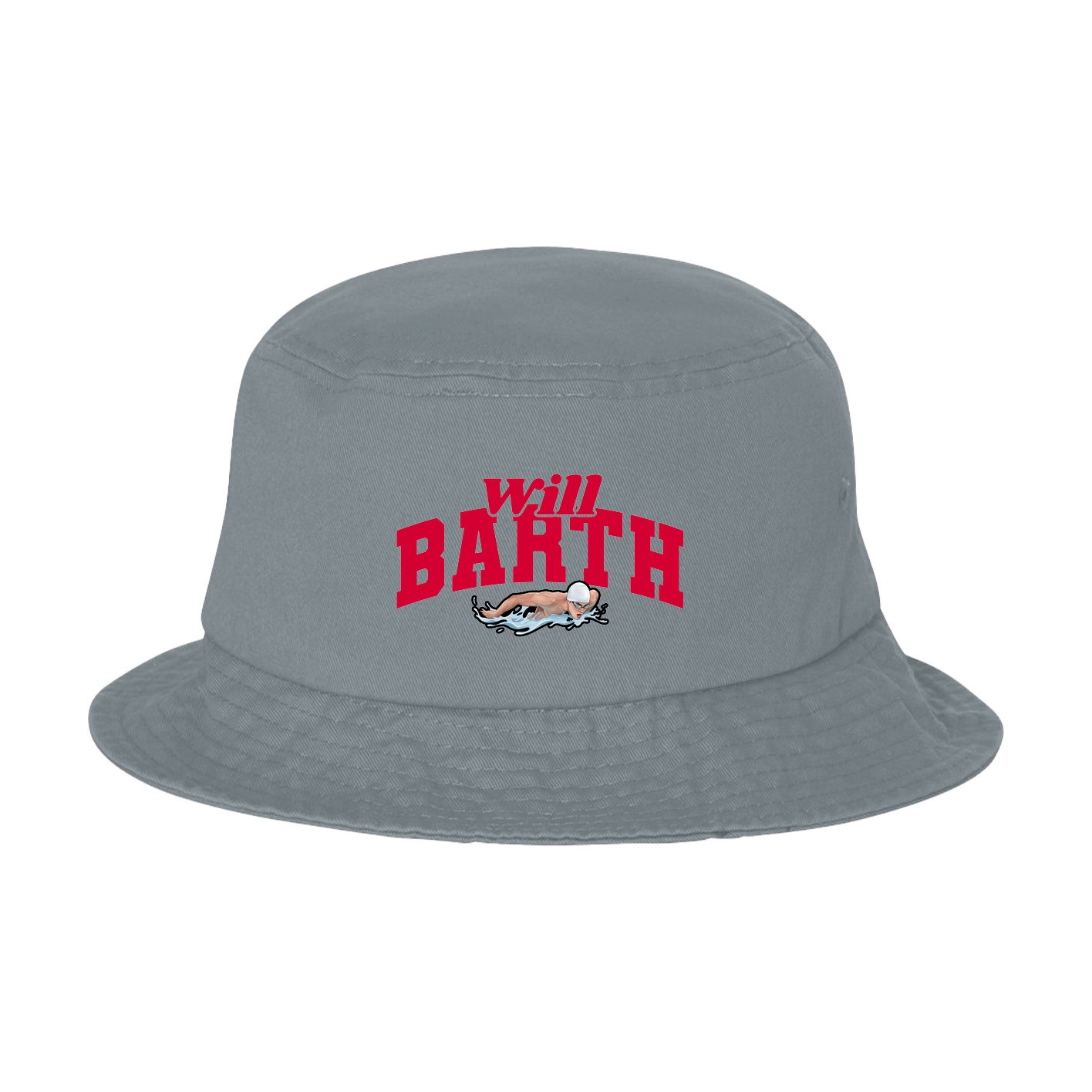 Bucket Cap — Signature Arch in Grey