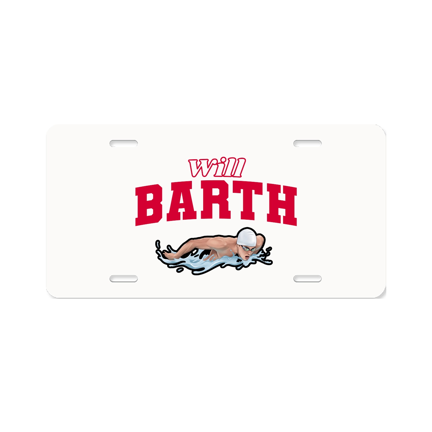 License Plate — Name Arch in Classic