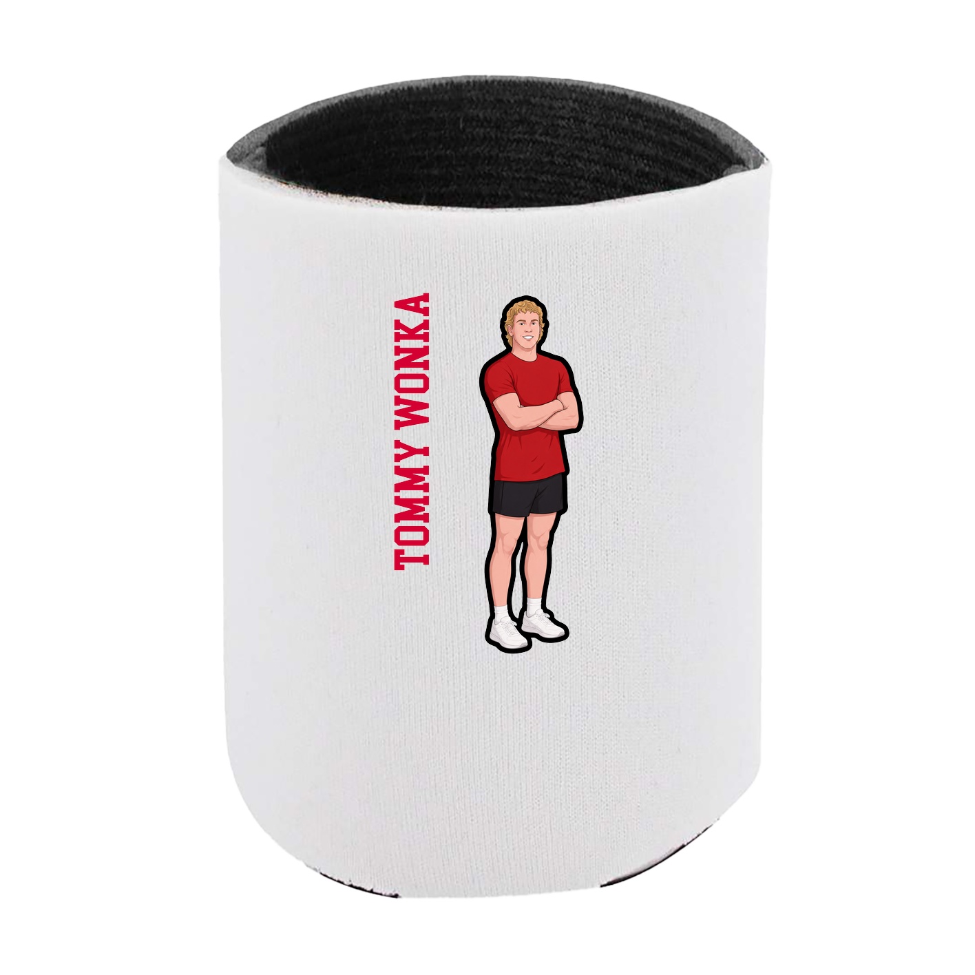 Can Holder — Name Vertical in White