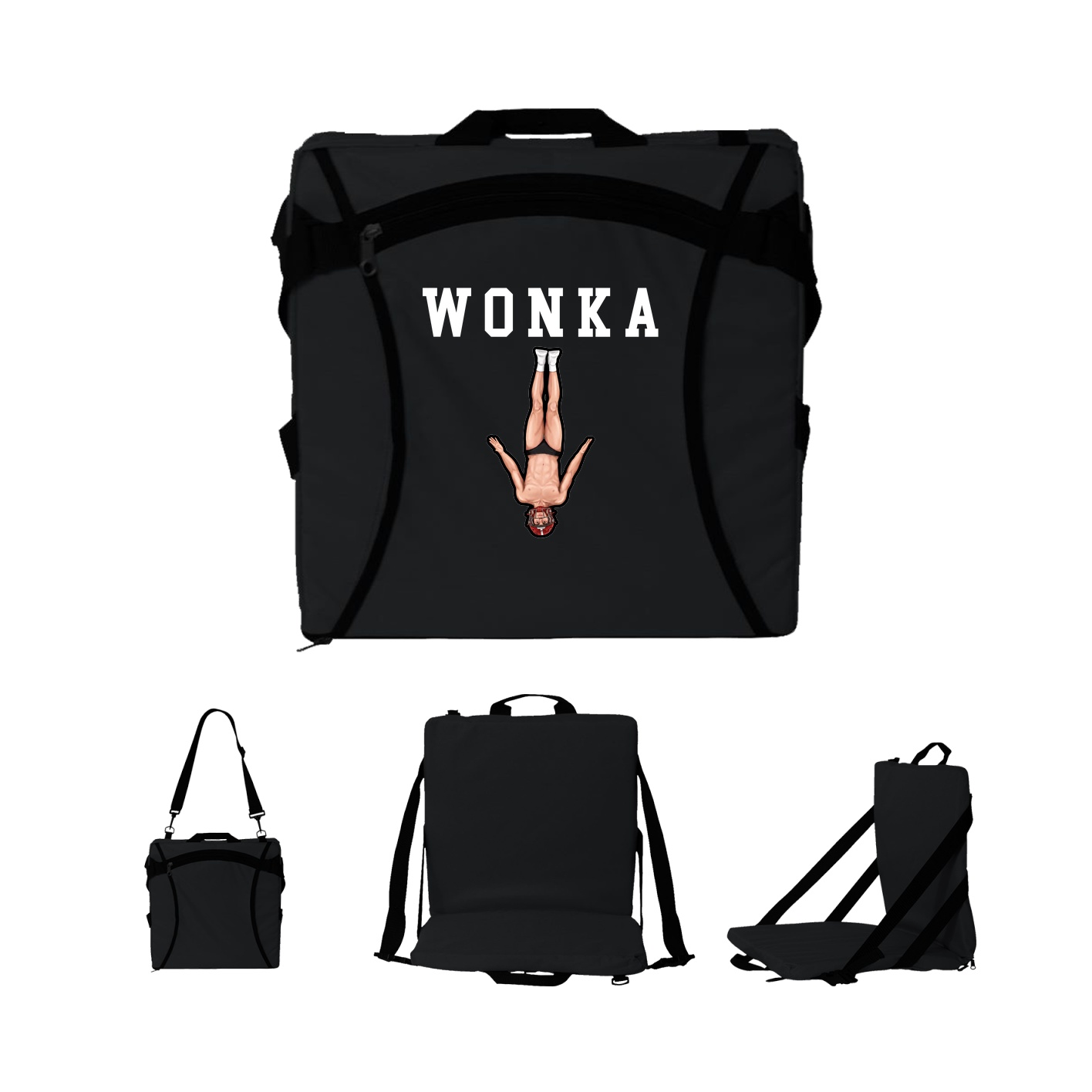 Folding Stadium Seat — Shirsey in Black