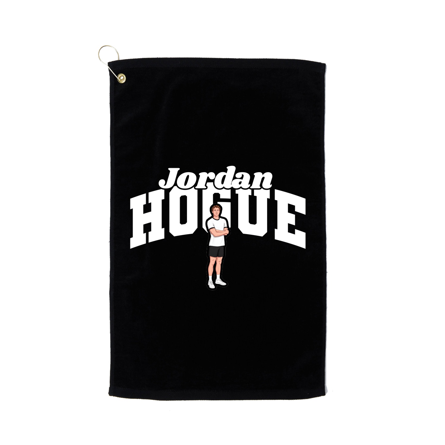 Golf Towel — Signature Arch in Black