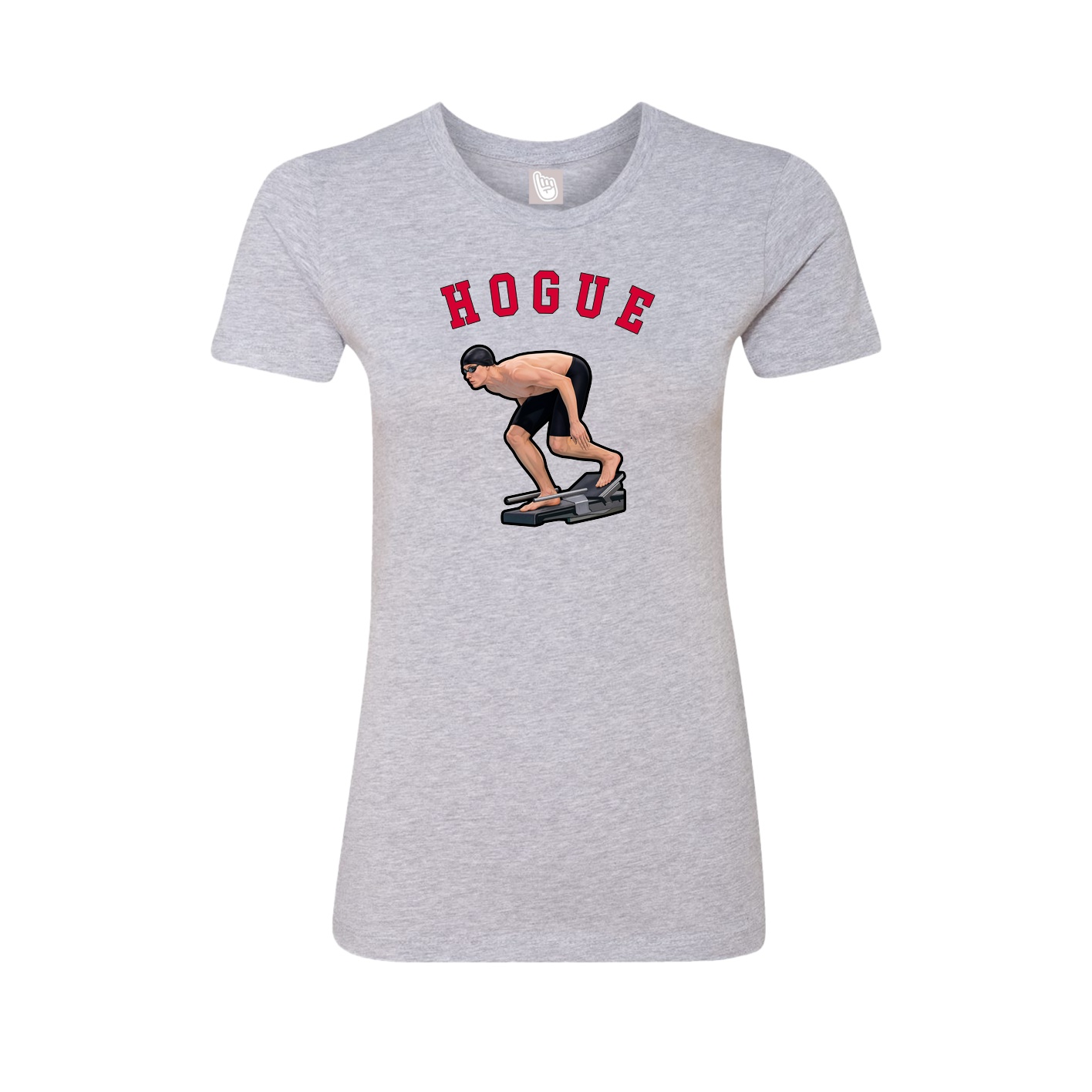 Fitted Women's Tee — Shirsey Arch in Grey