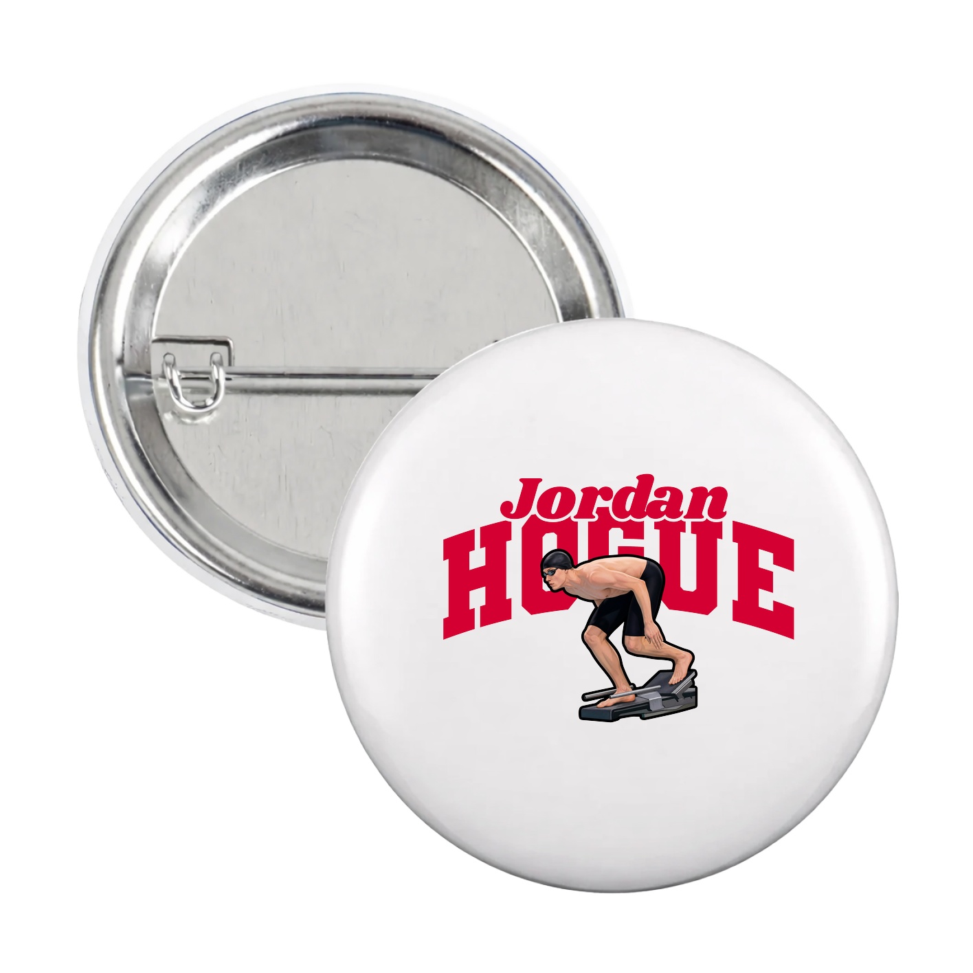 Game Day Button — Signature Arch in White