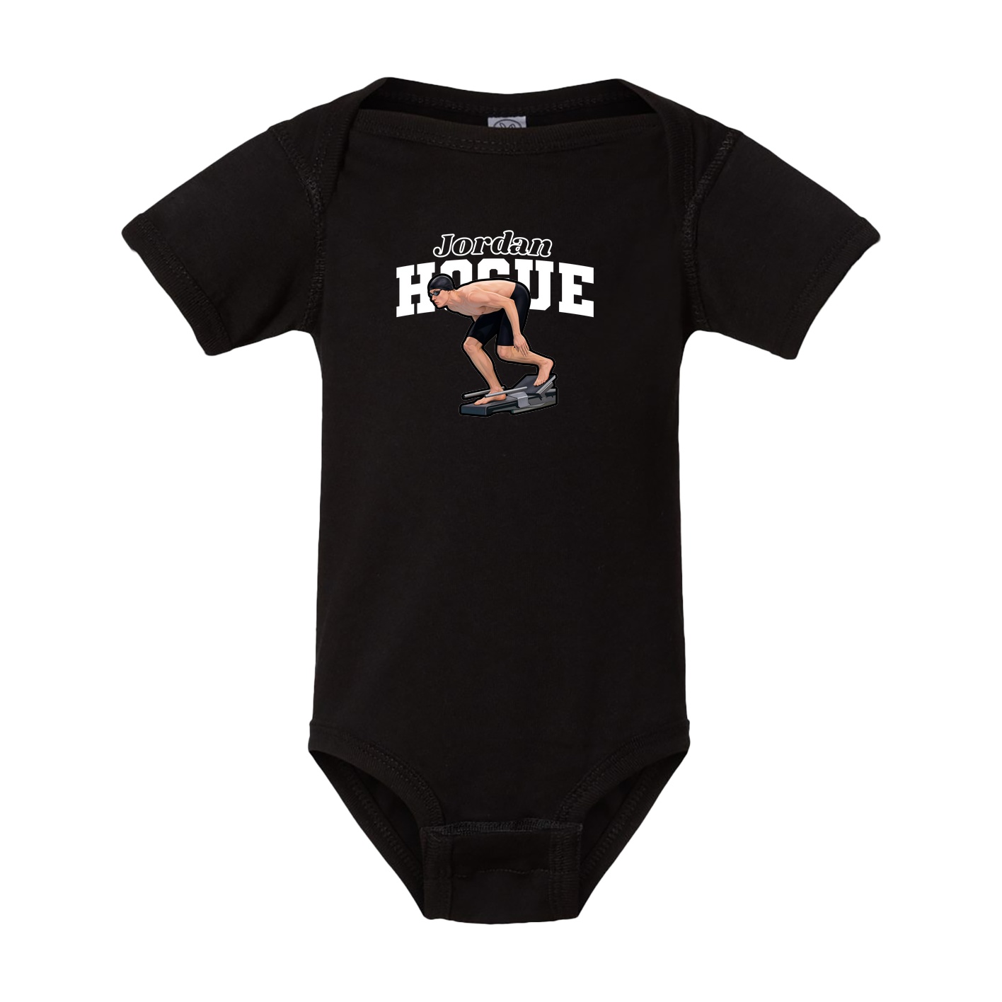 Baby Onesie — Name Arch in Black
