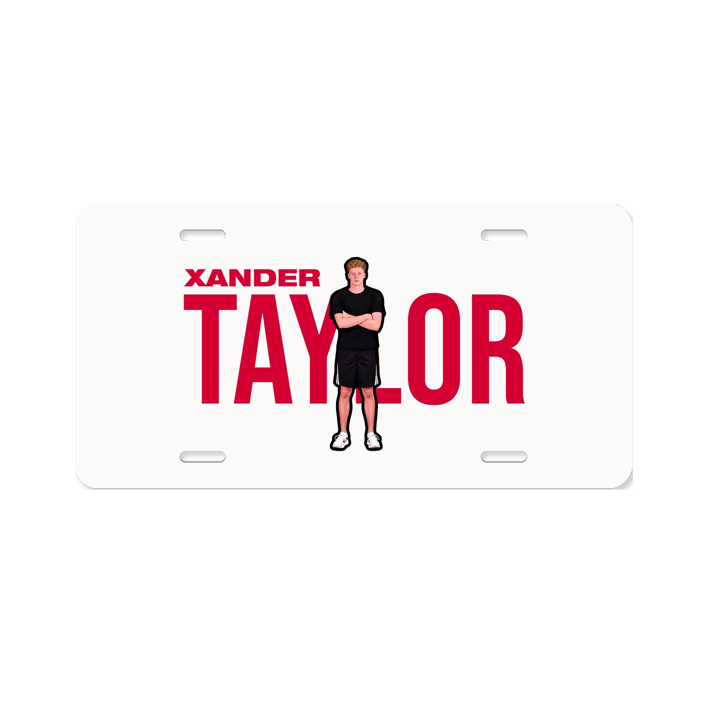 License Plate — Player Name in Classic
