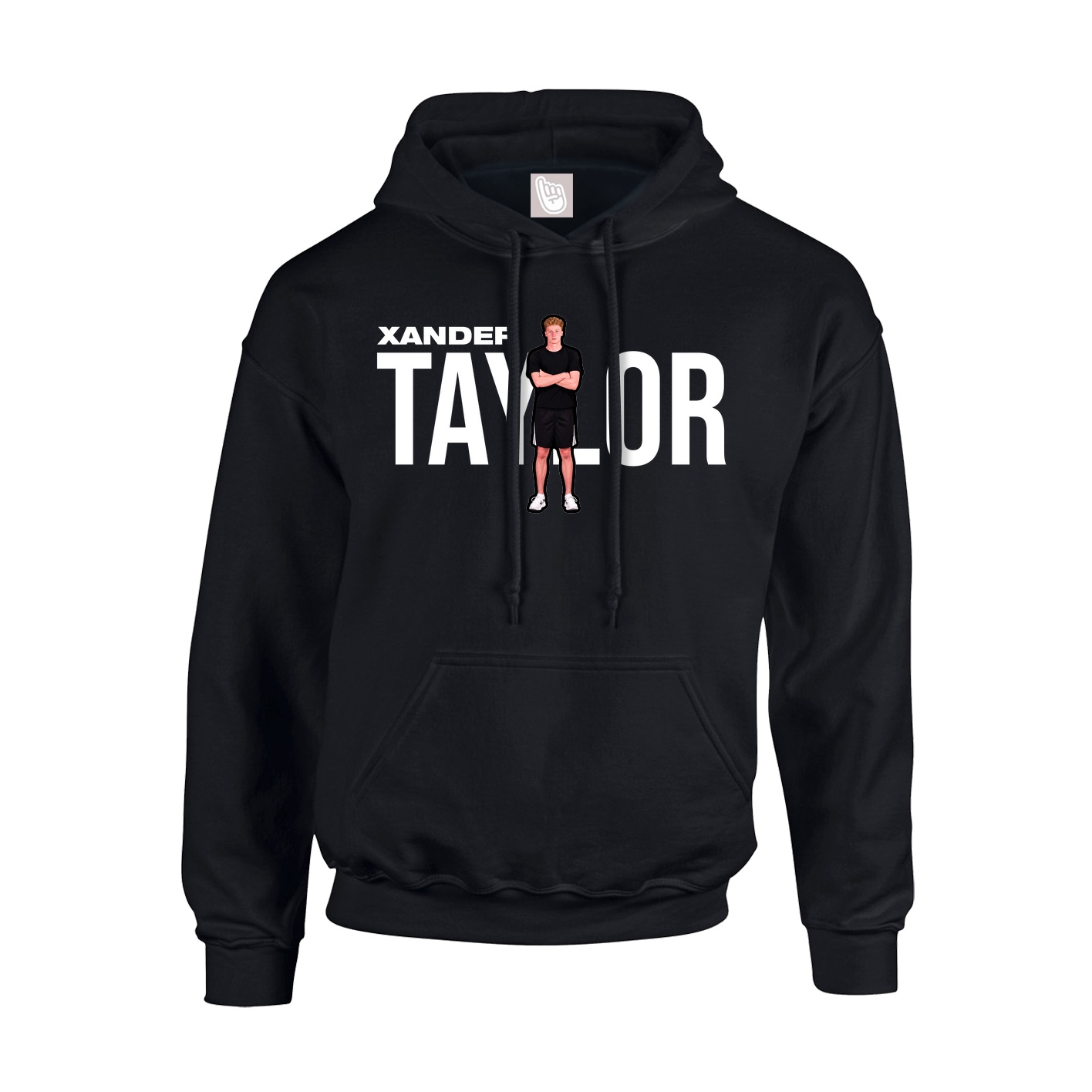 Hoodie — Player Name in Black