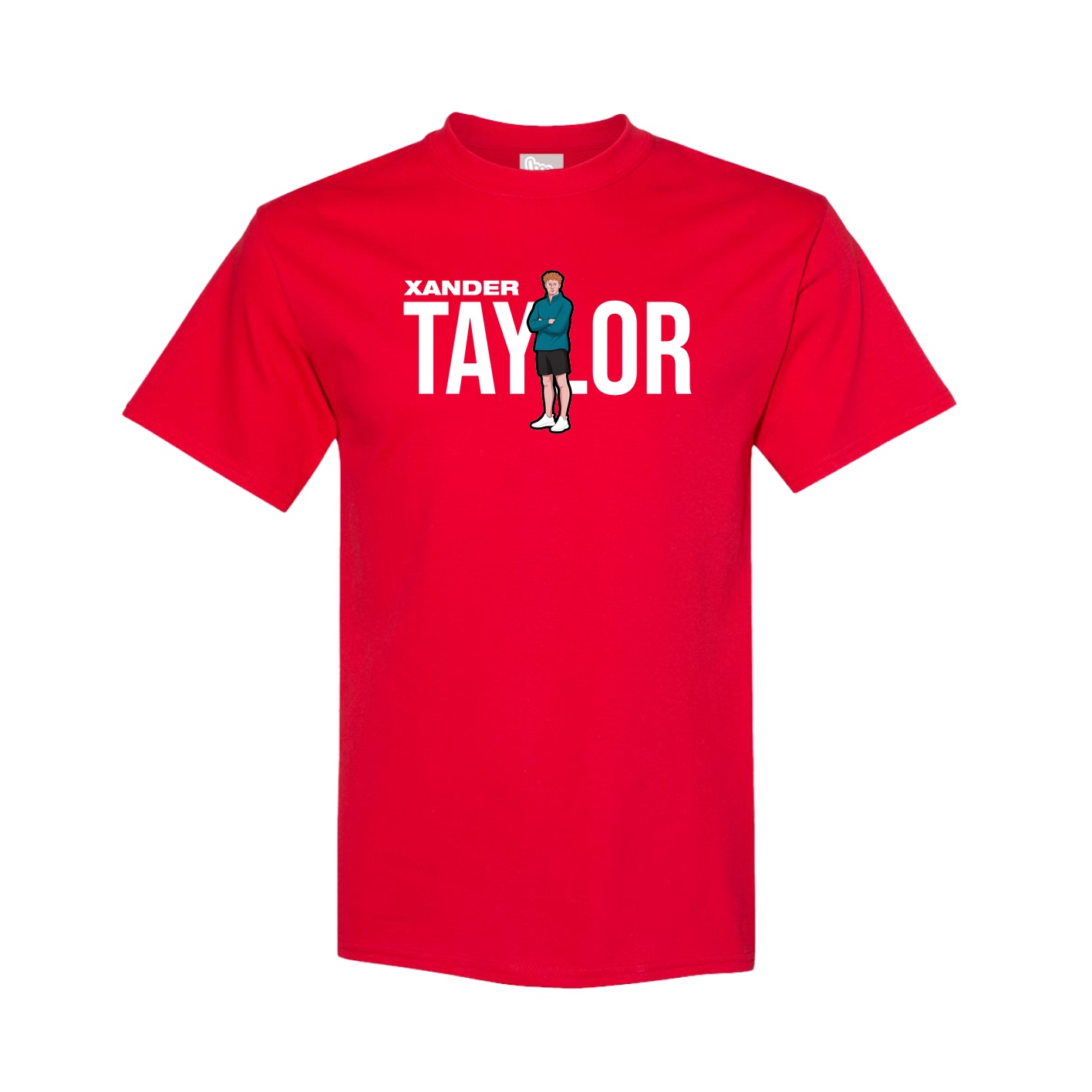 Youth Tee — Player Name in Red