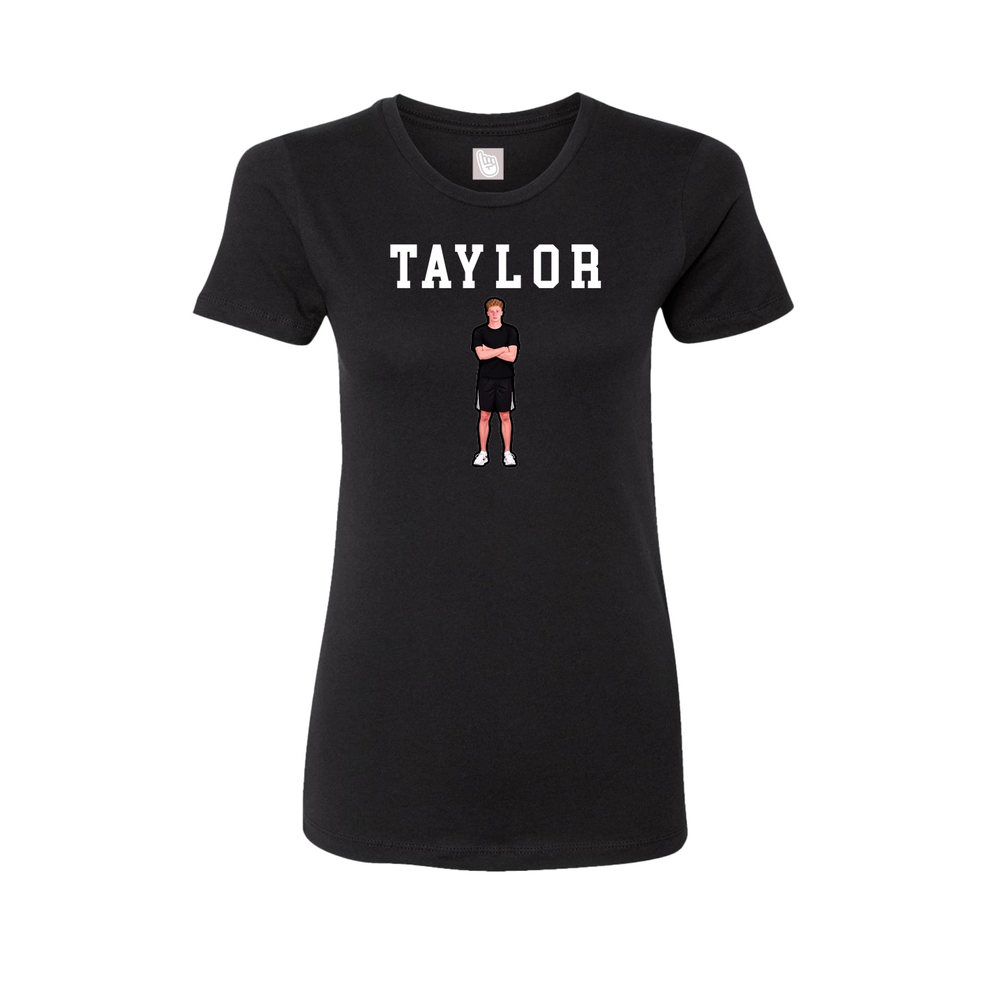Fitted Women's Tee — Shirsey in Black