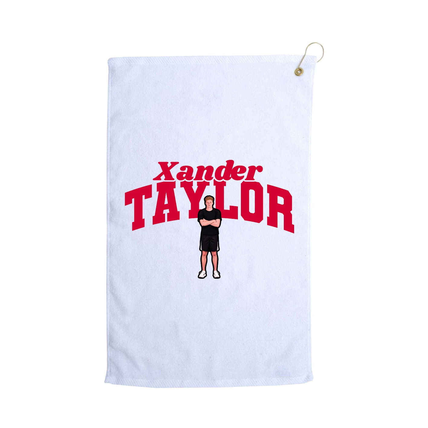 Golf Towel — Signature Arch in White