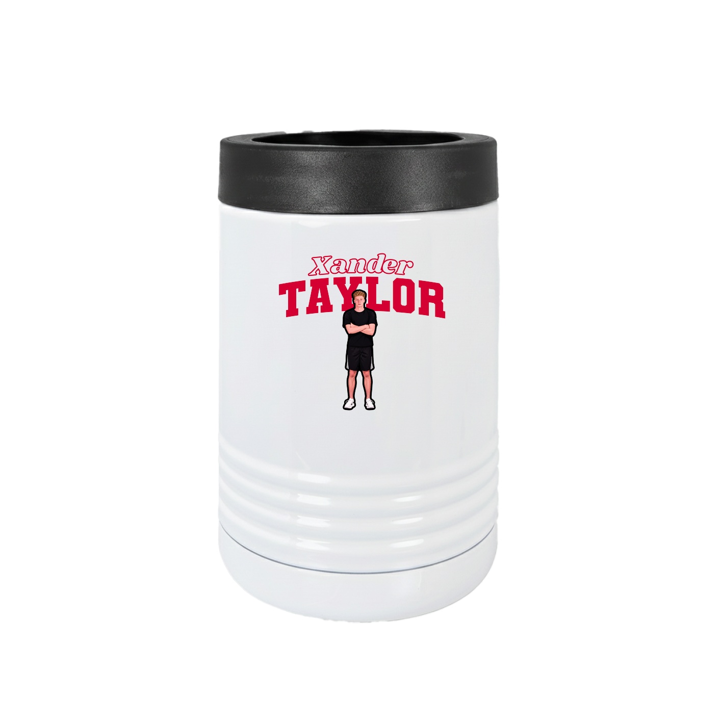 Beverage Holder — Name Arch in White