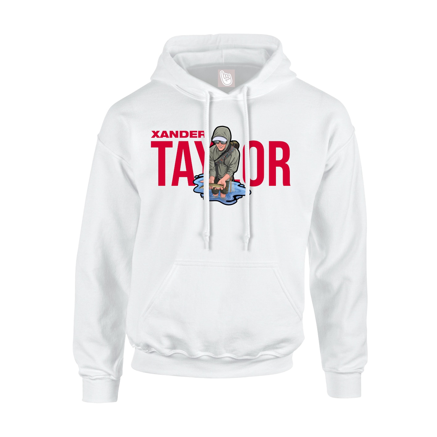 Hoodie — Player Name in White