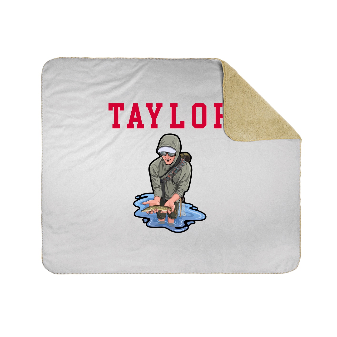Throw Blanket — Shirsey in White