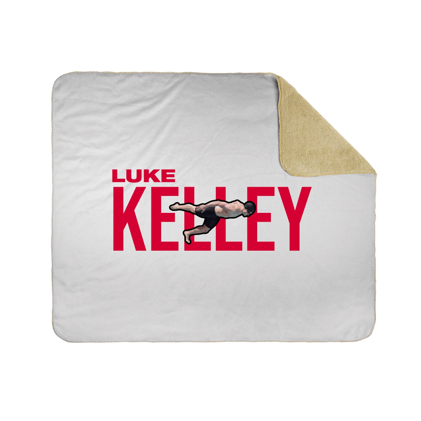 Throw Blanket — Player Name in White
