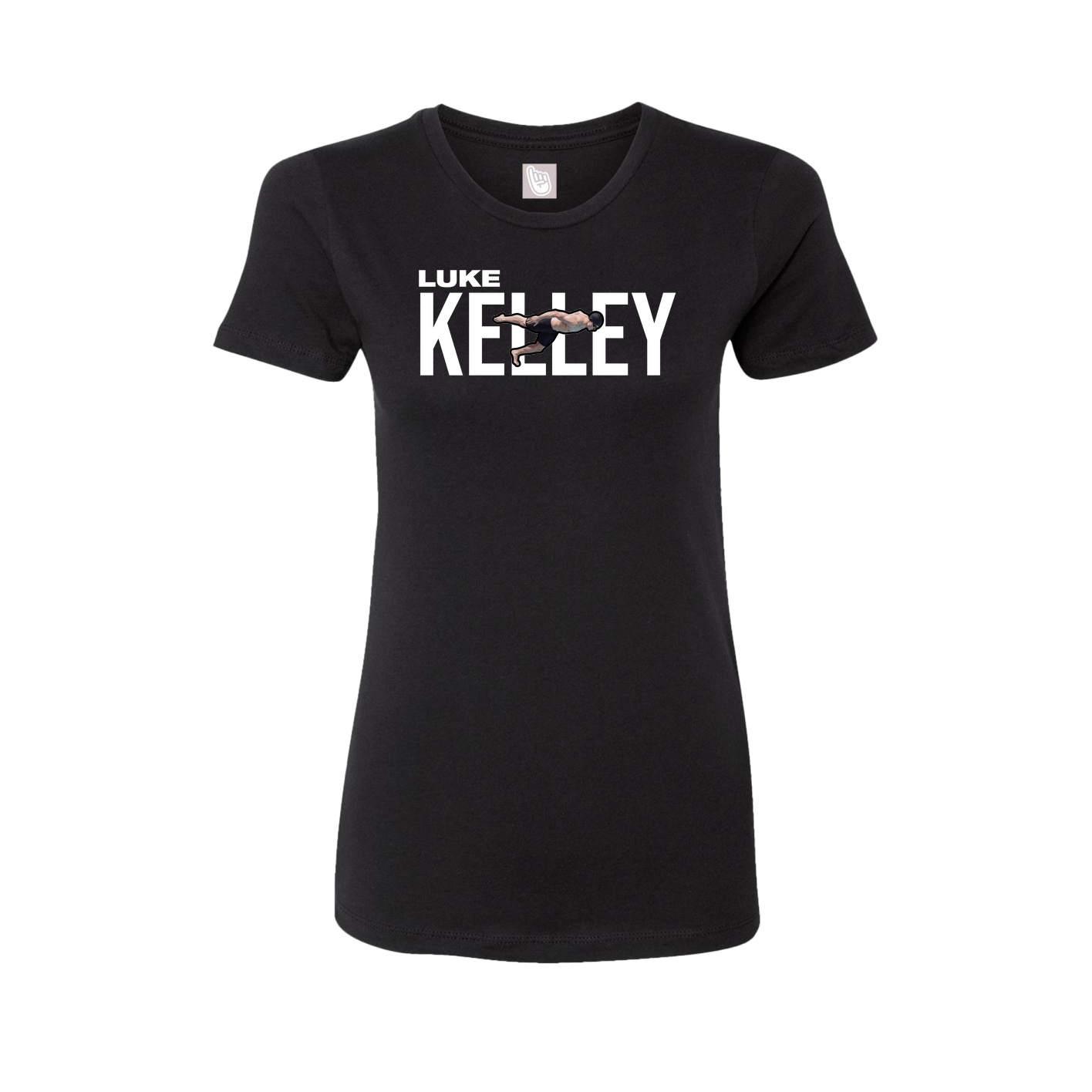 Fitted Women's Tee — Player Name in Black