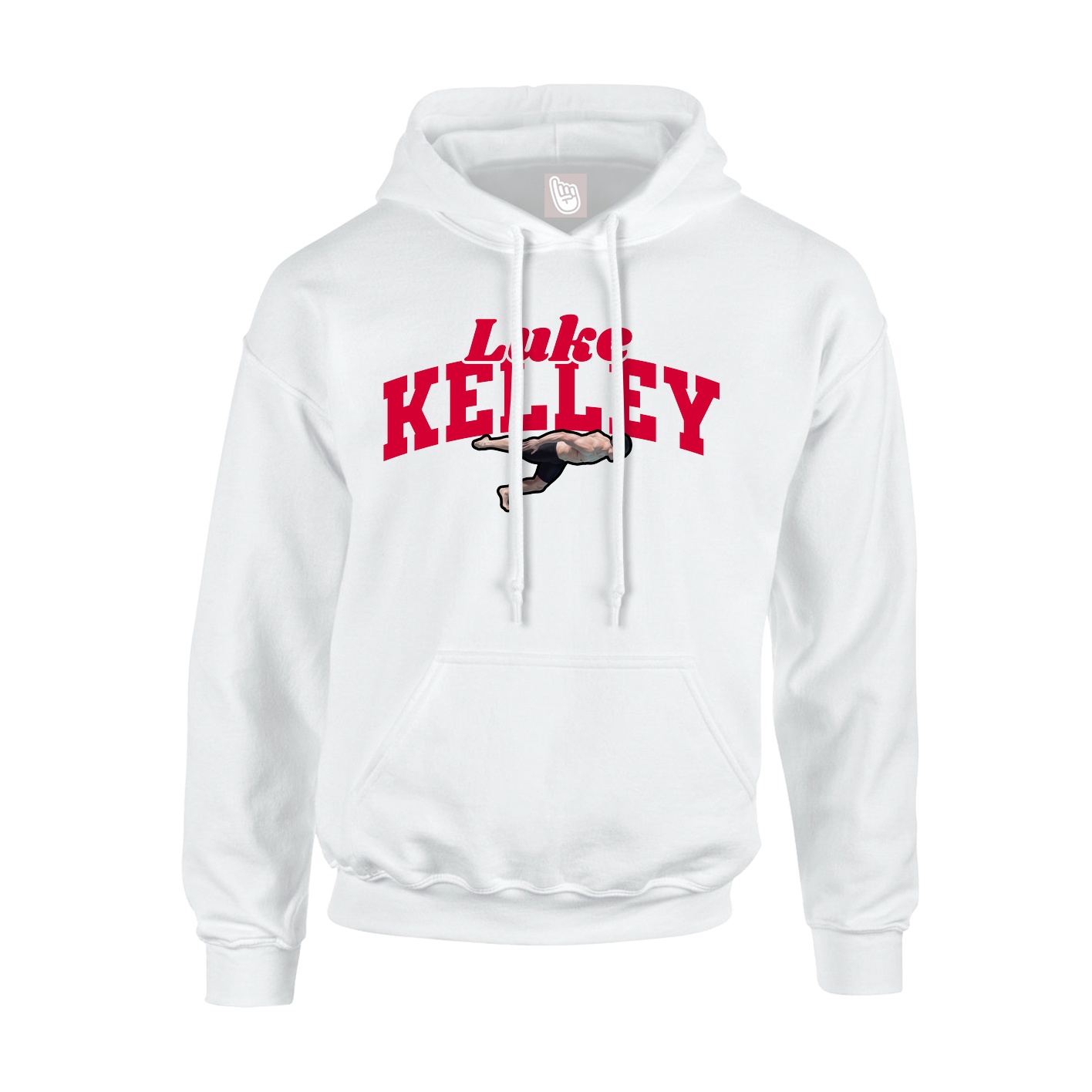 Hoodie — Signature Arch in White