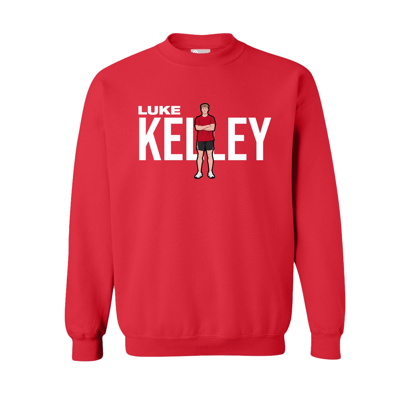 Fleece Crew — Player Name in Red