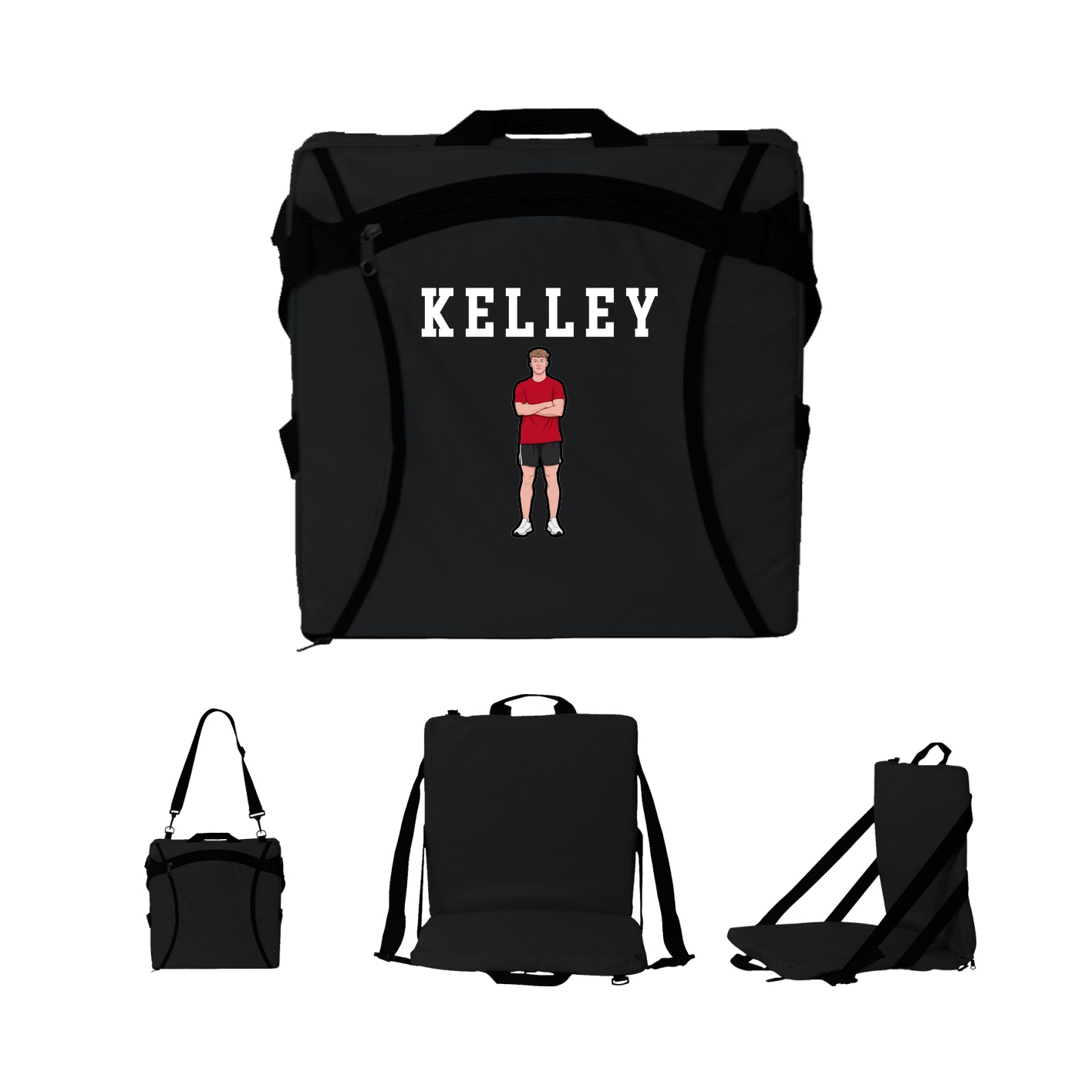 Folding Stadium Seat — Shirsey in Black
