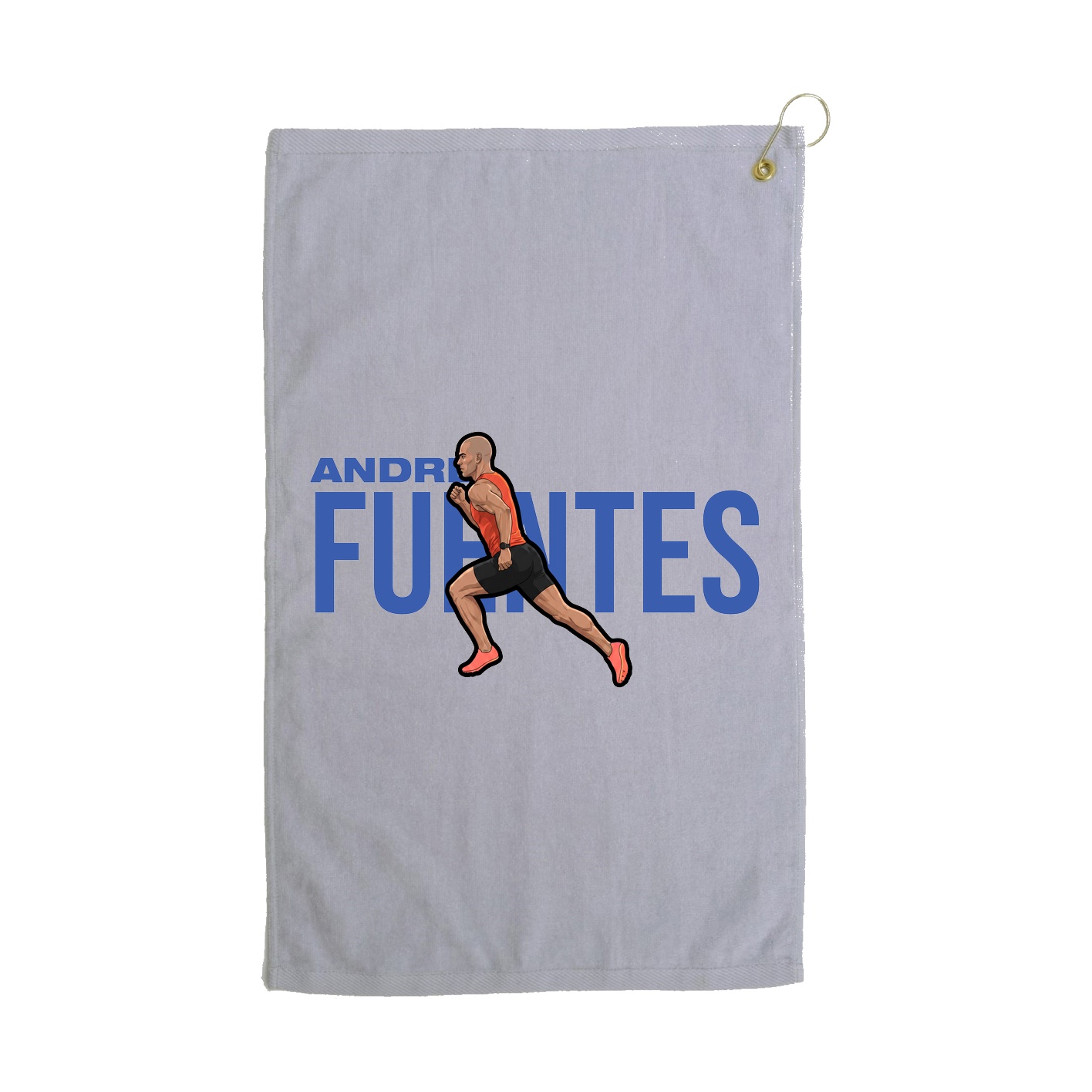 Golf Towel — Player Name in Grey