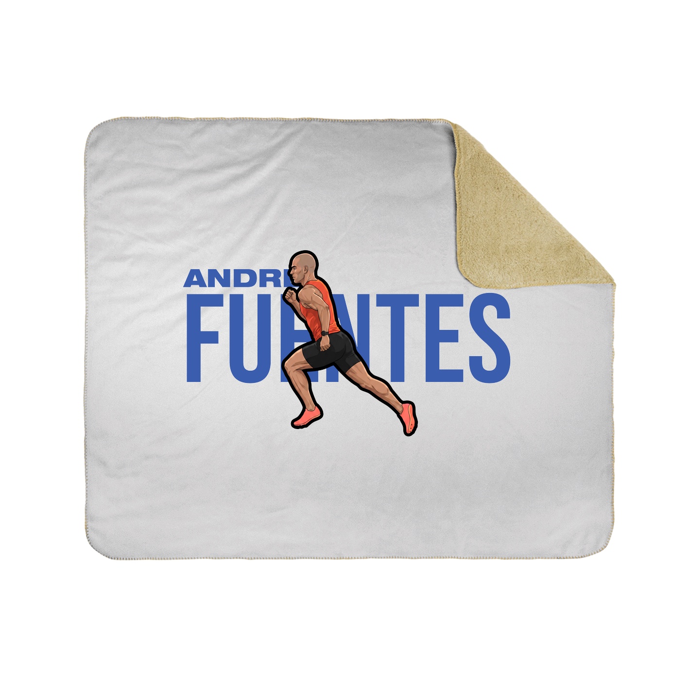 Throw Blanket — Player Name in White