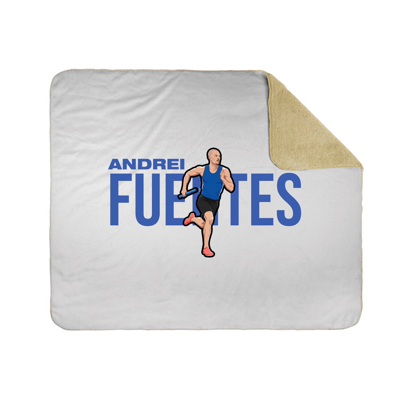 Throw Blanket — Player Name in White
